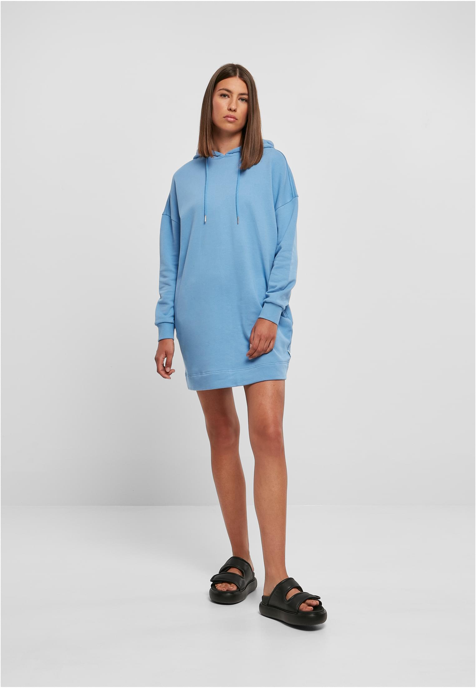 Ladies Organic Oversized Terry Hoody Dress horizonblue 3XL - variant image 4