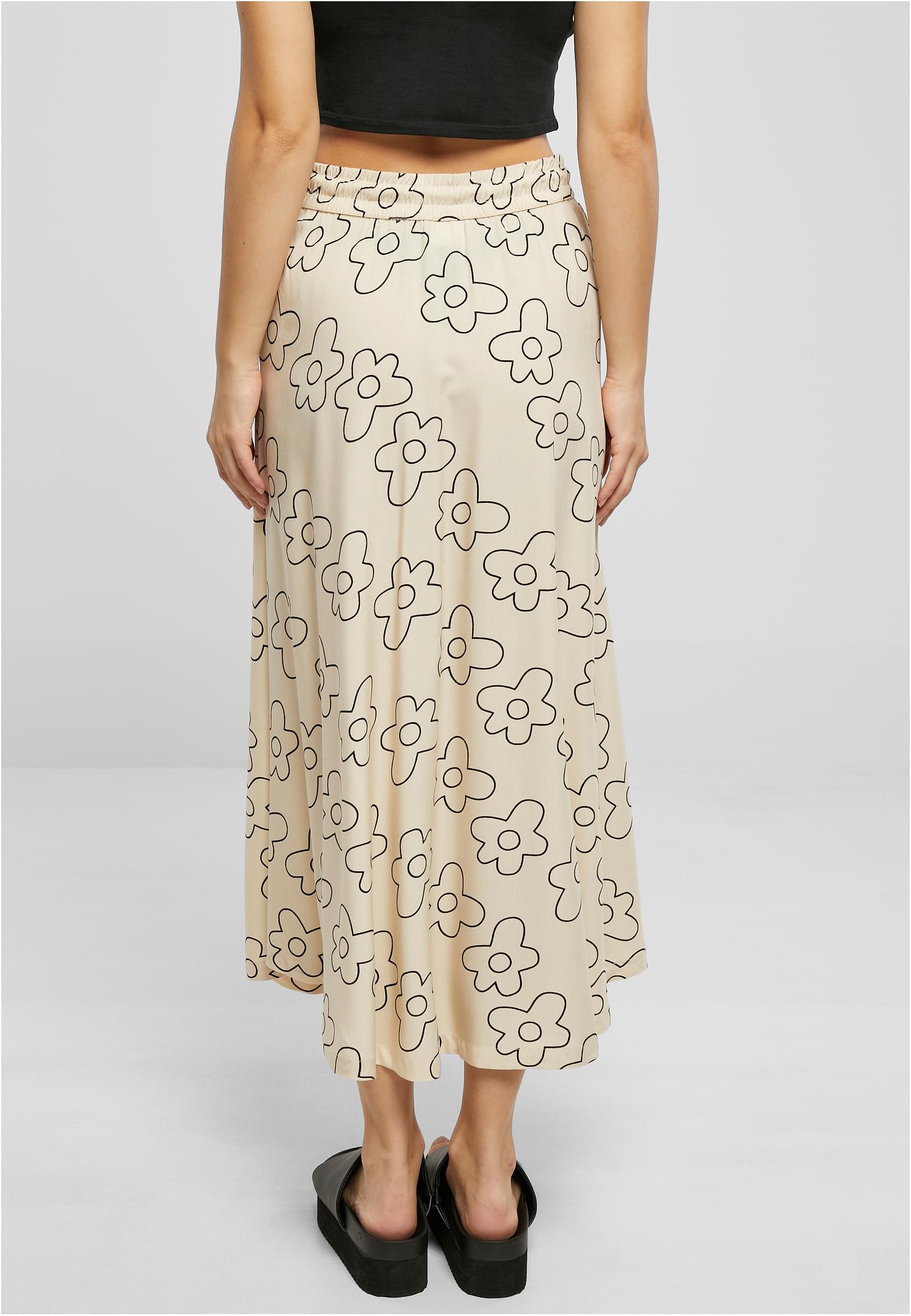 Ladies Viscose Midi Skirt softseagrassflower 3XL - variant image 2
