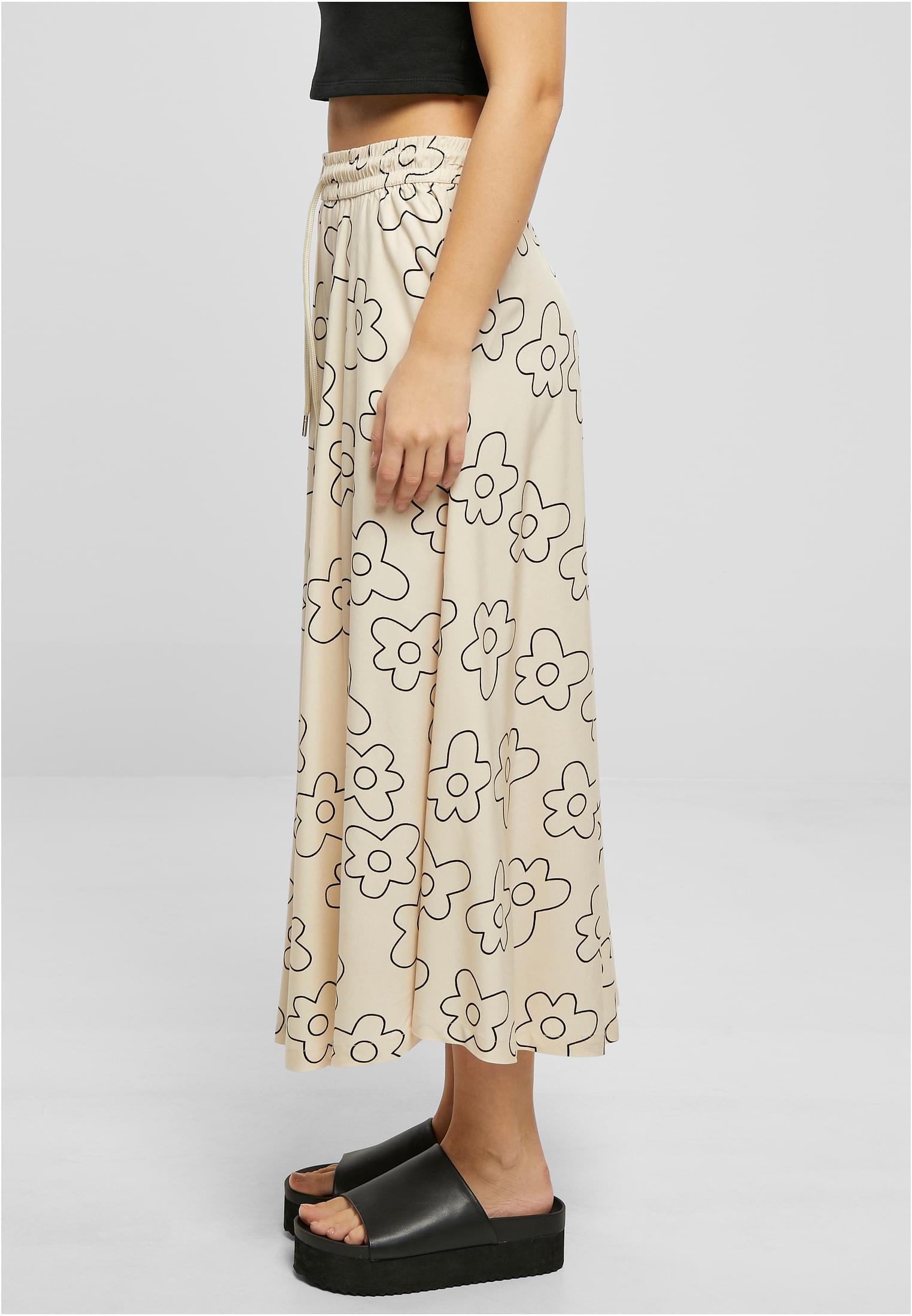 Ladies Viscose Midi Skirt softseagrassflower 3XL - variant image 1