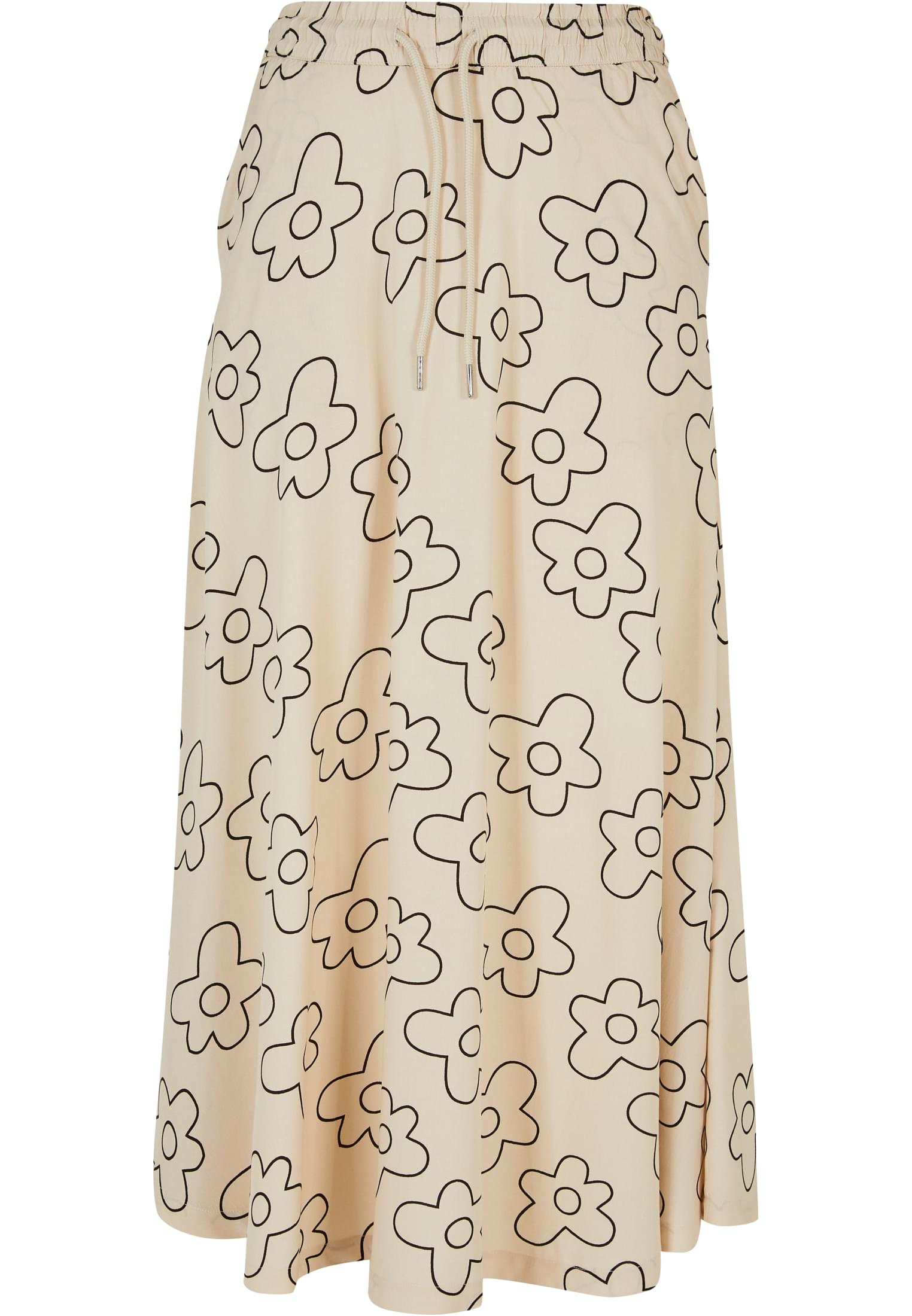 Ladies Viscose Midi Skirt softseagrassflower 3XL - variant image 5