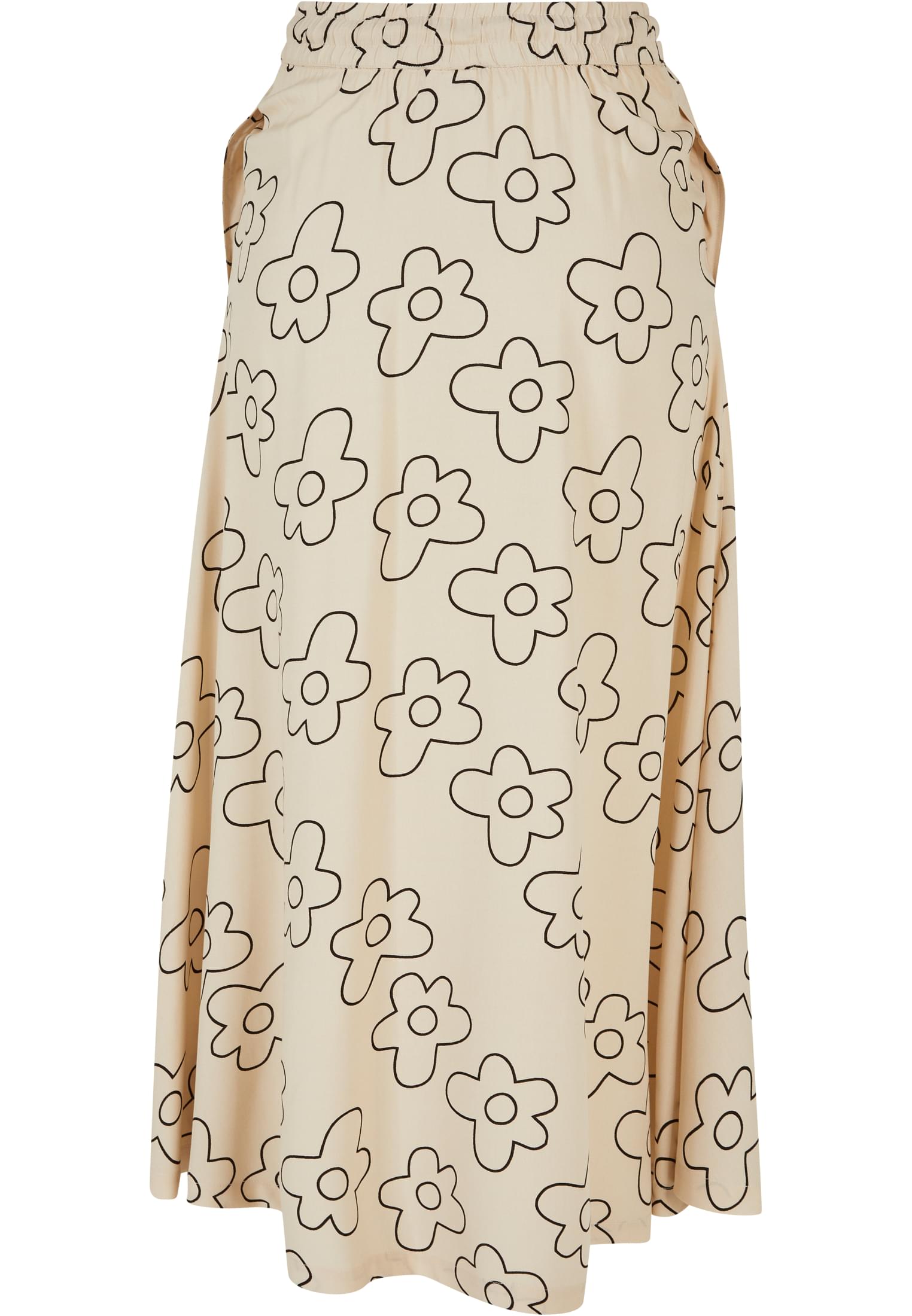 Ladies Viscose Midi Skirt softseagrassflower 3XL - variant image 7