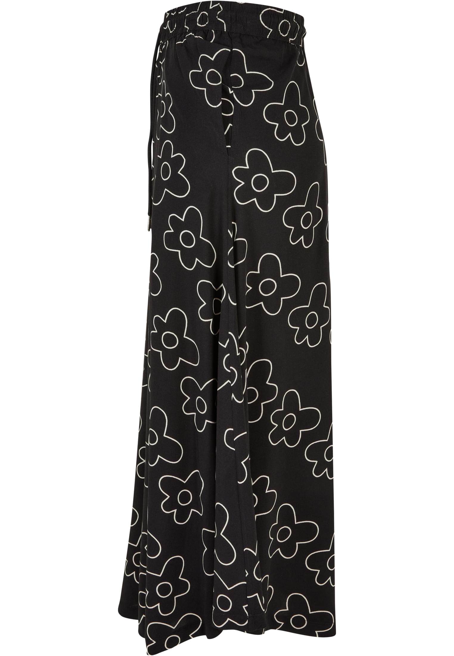 Ladies Viscose Midi Skirt blackflower 3XL - variant image 6