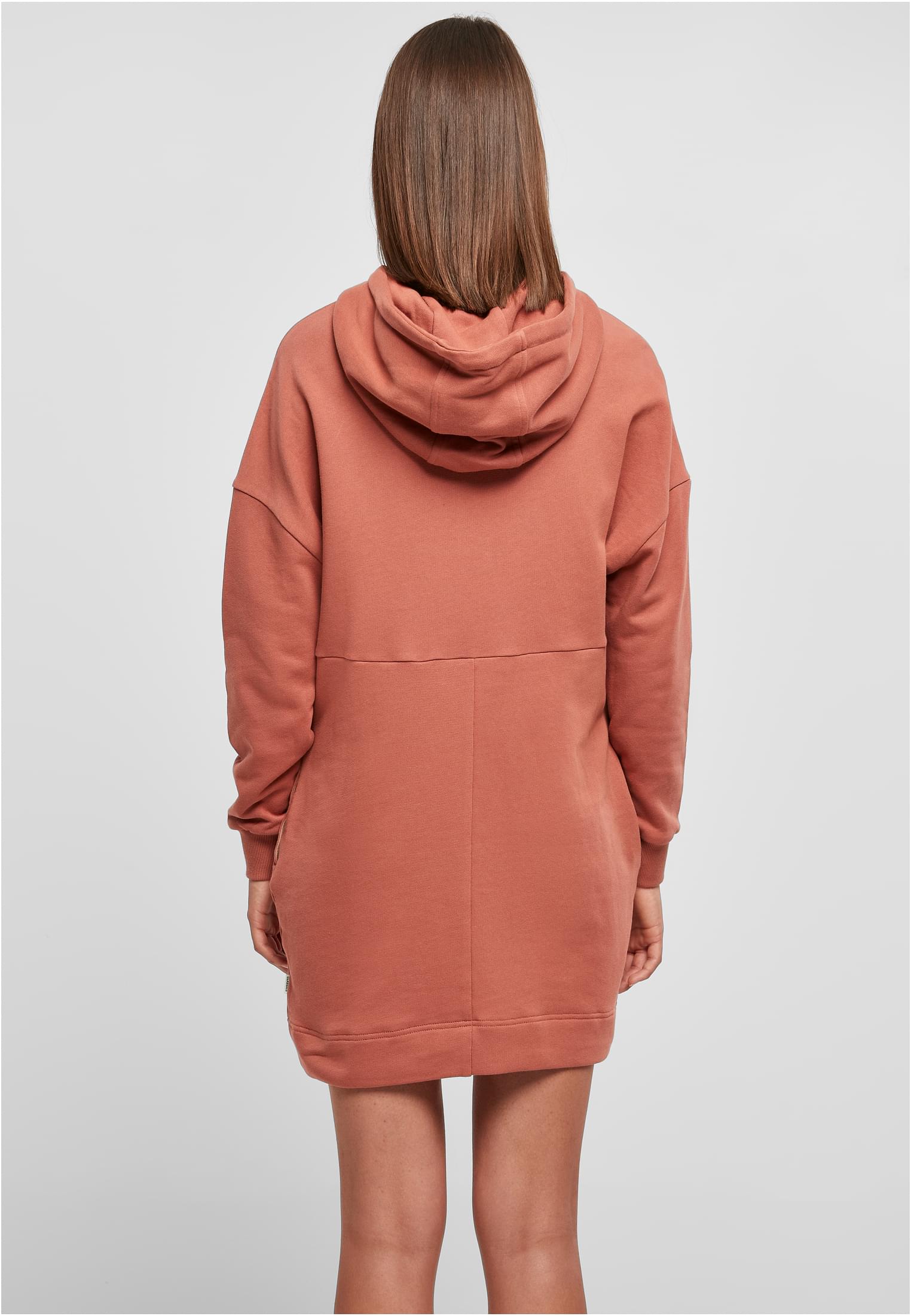 Ladies Organic Oversized Terry Hoody Dress terracotta 3XL - variant image 2