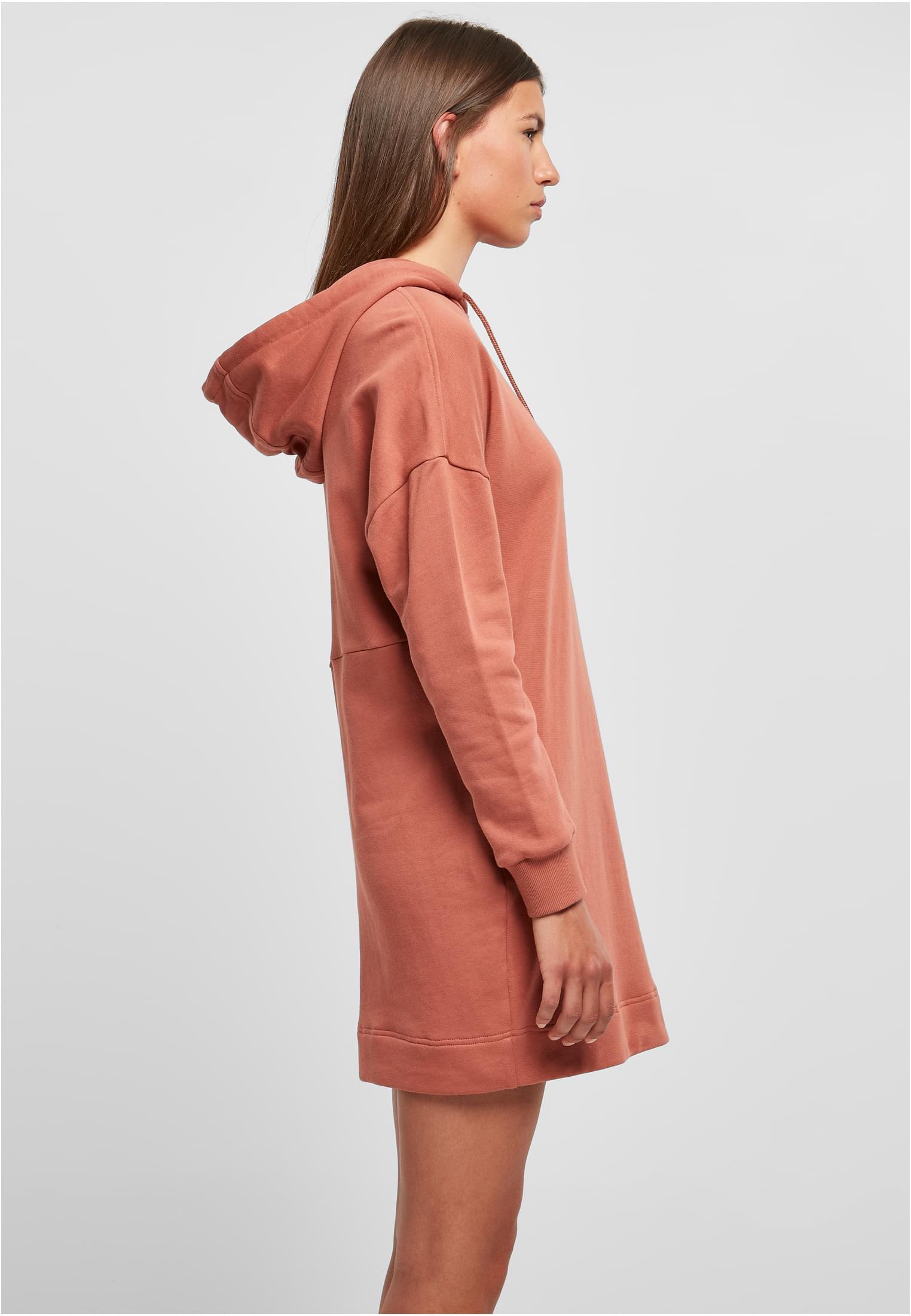 Ladies Organic Oversized Terry Hoody Dress terracotta 3XL - variant image 3