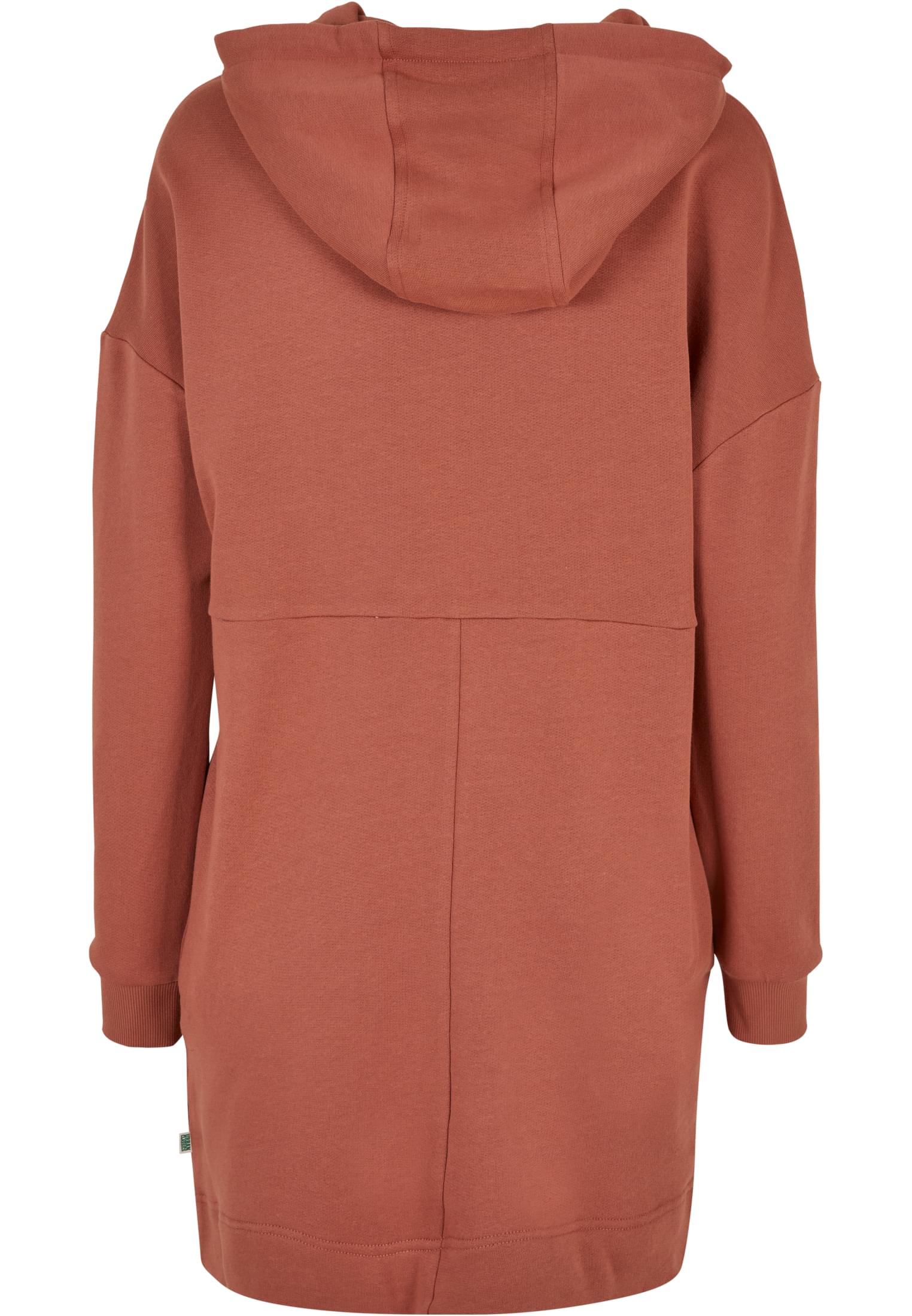 Ladies Organic Oversized Terry Hoody Dress terracotta 3XL - variant image 6