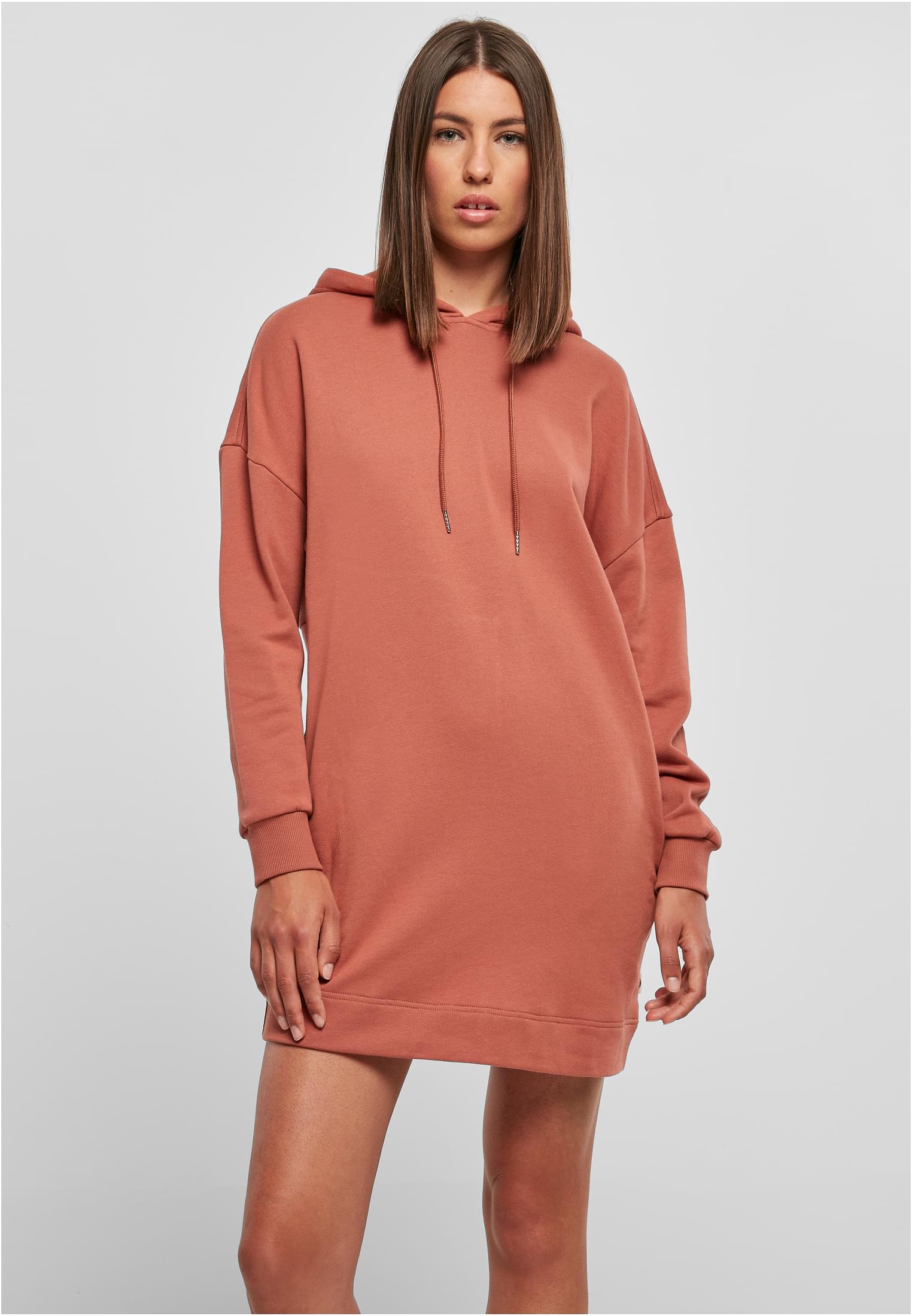 Ladies Organic Oversized Terry Hoody Dress terracotta 3XL - alternate variant 7