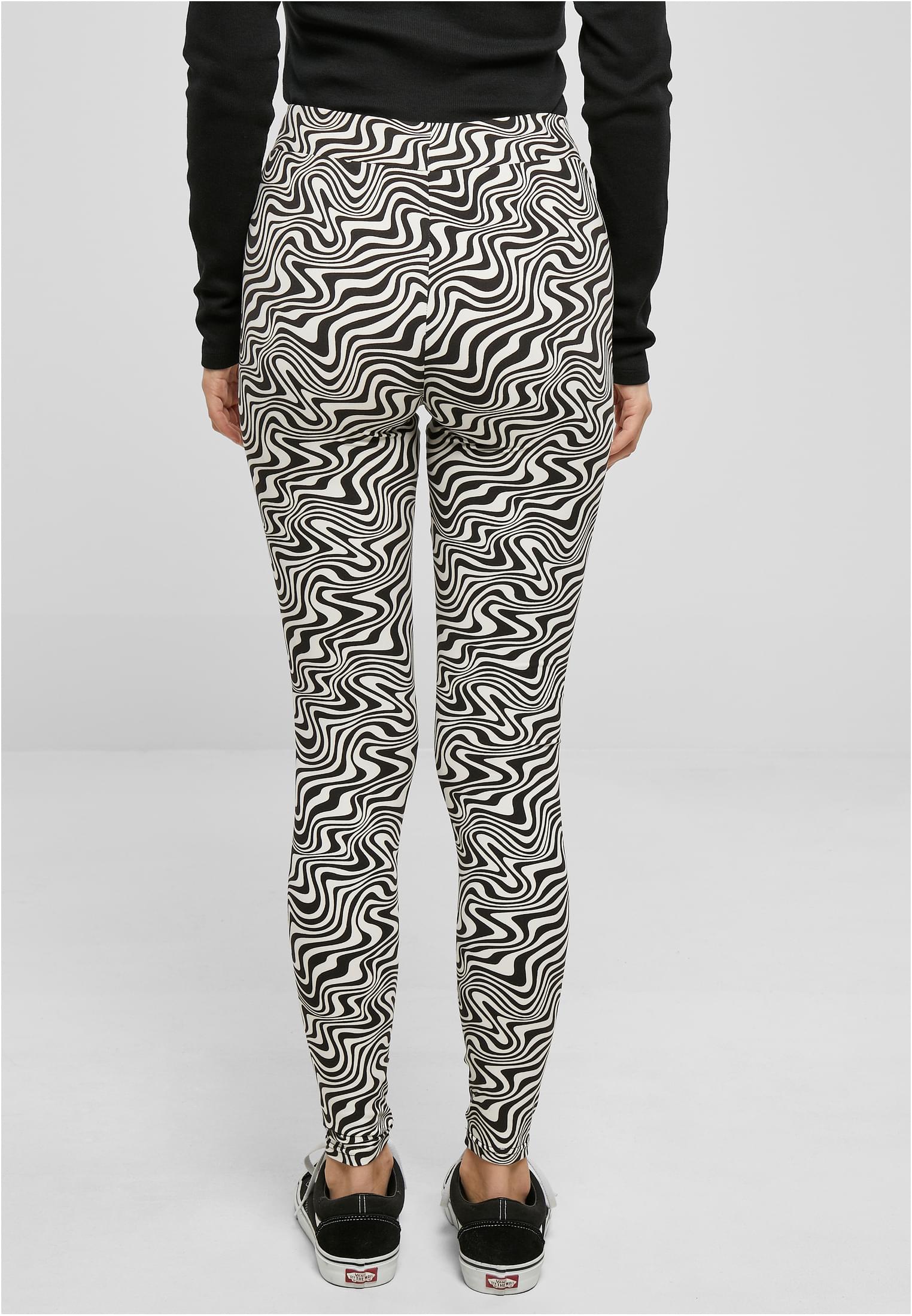 Frauen weiches AOP Leggings psychedelisch schwarz 3XL
 - variant image 2