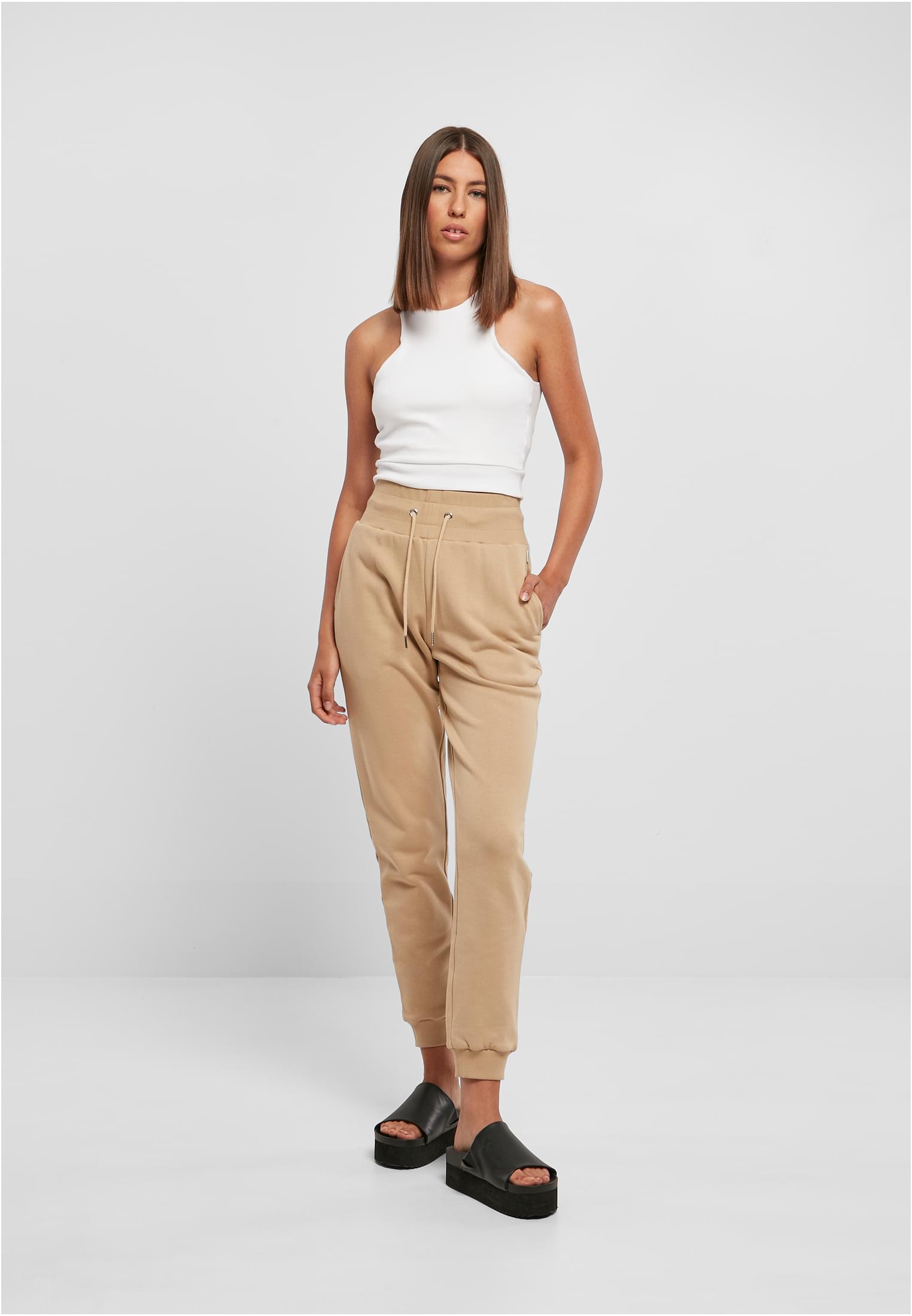 Ladies Organic High Waist Sweat Pants unionbeige 3XL - variant image 4