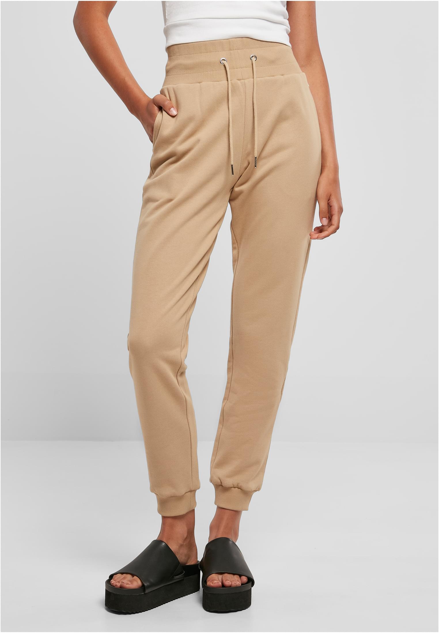 Ladies Organic High Waist Sweat Pants unionbeige 3XL - alternate variant 8
