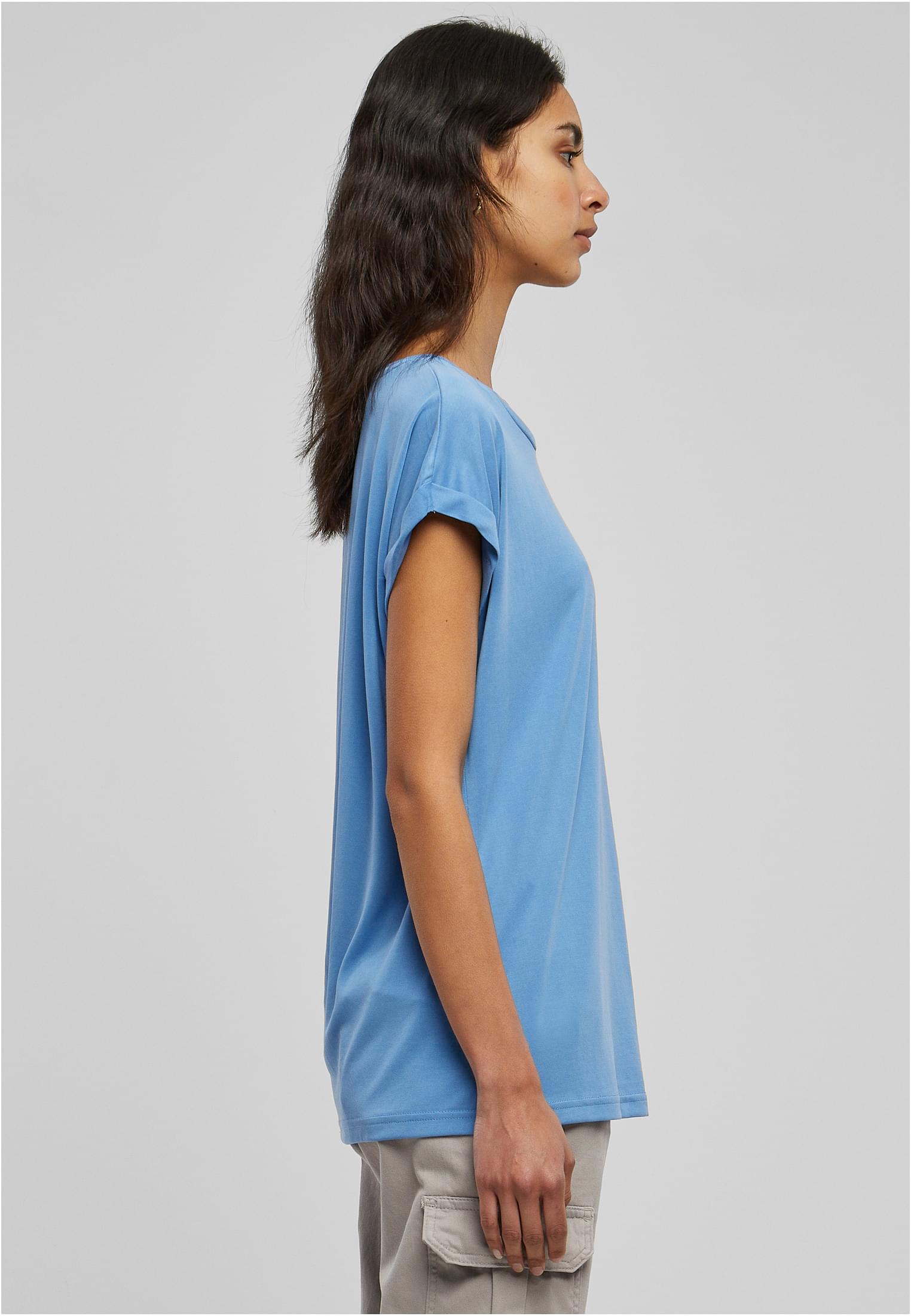 T-shirt à épaulettes étendues modal femme bleu horizon 3XL
 - variant image 3