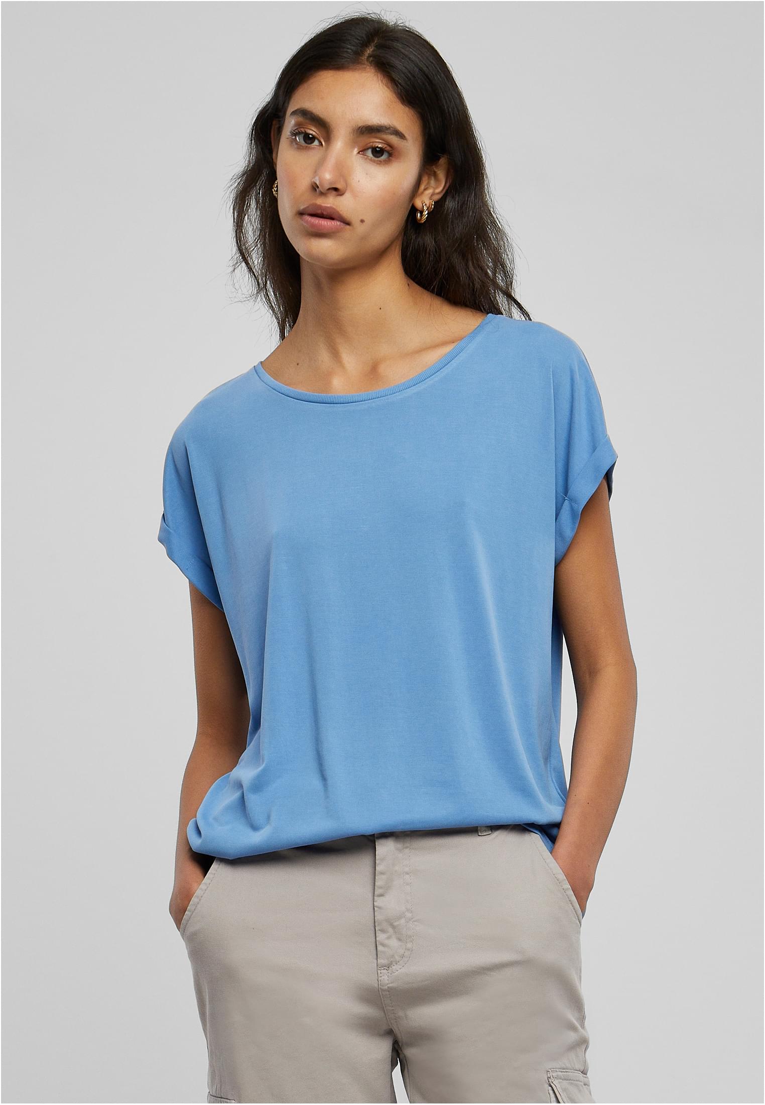 T-shirt à épaulettes étendues modal femme bleu horizon 3XL
 - alternate variant 2