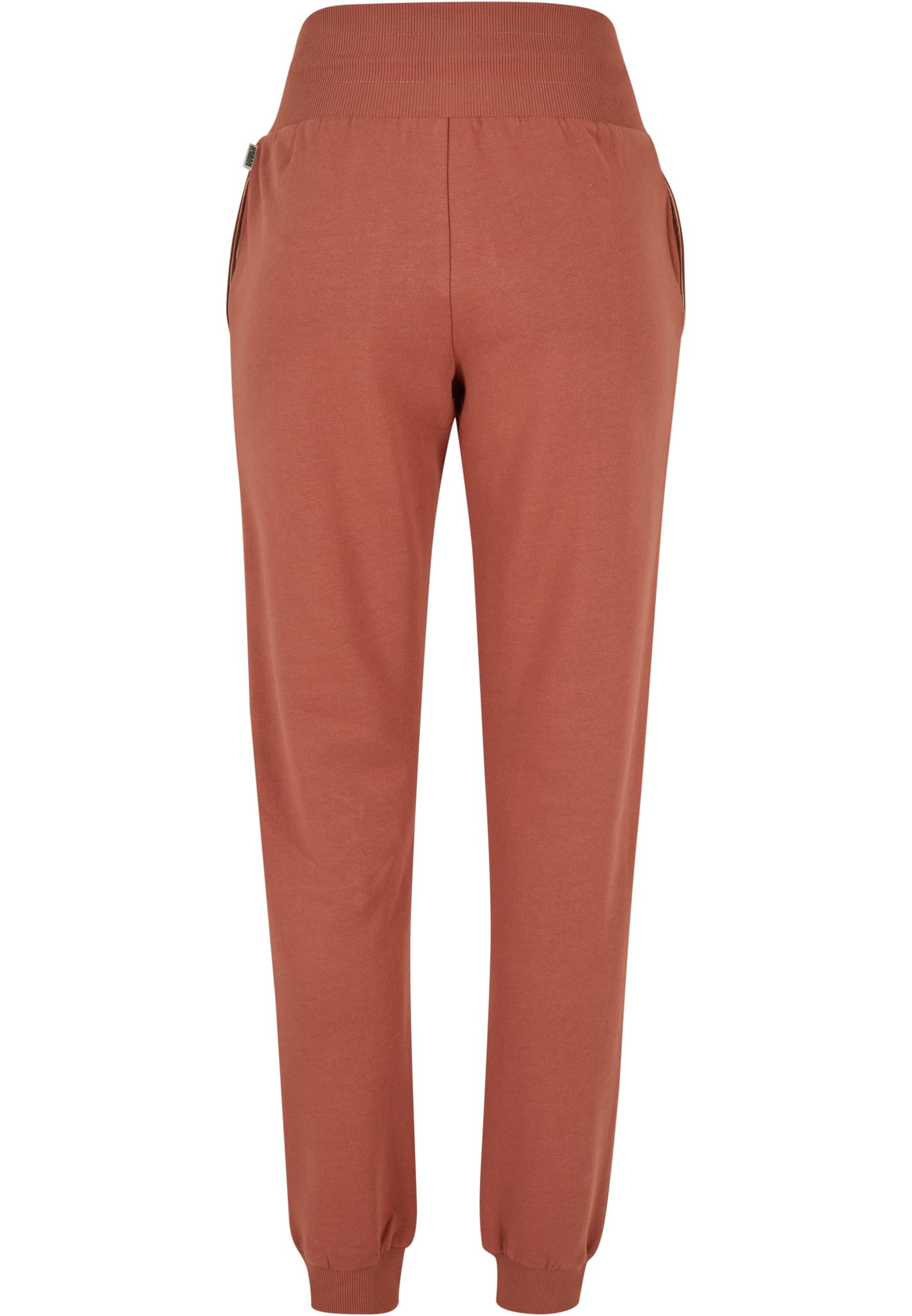 Ladies Organic High Waist Sweat Pants terracotta 3XL - variant image 7