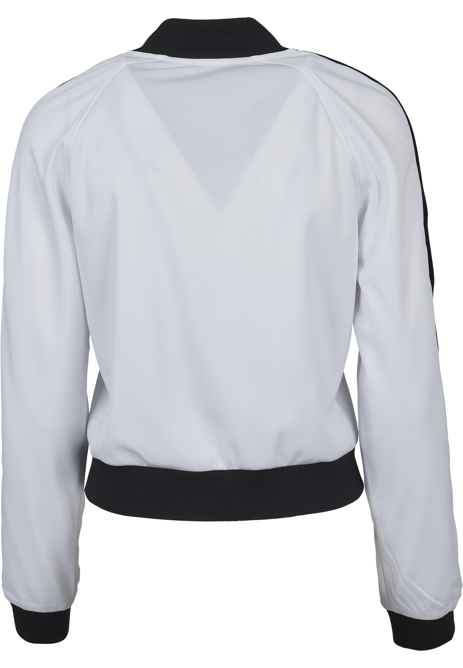 Ladies Button Up Track Jacket wht/blk/wht L - variant image 12