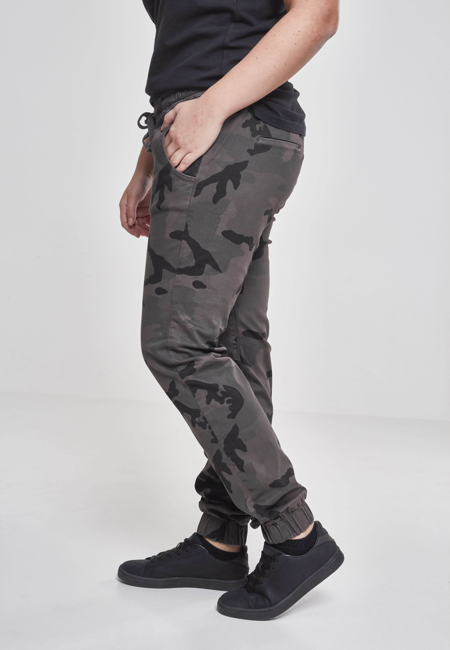 Ladies Camo Jogging Pants dark camo 3XL - variant image 1
