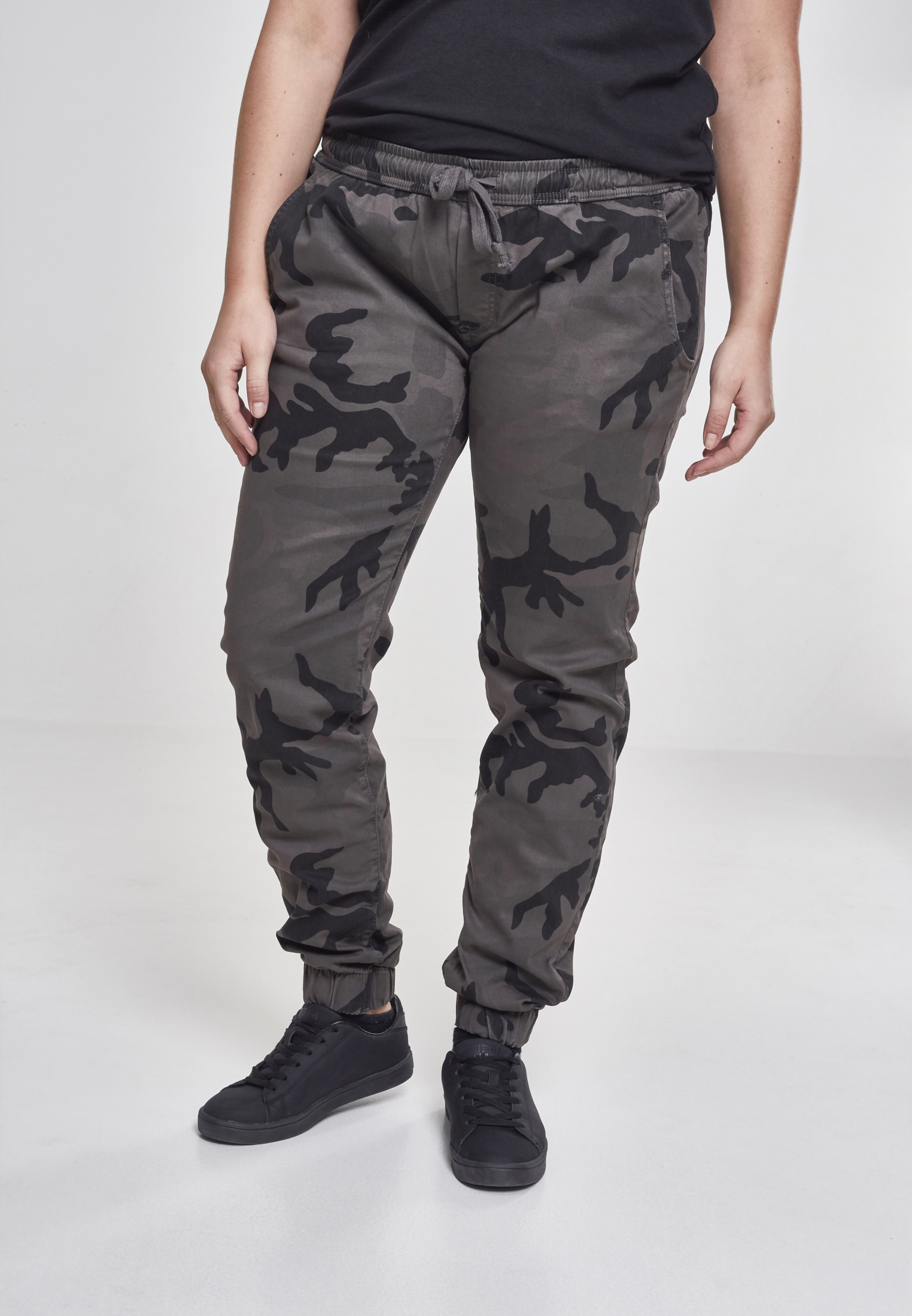 Ladies Camo Jogging Pants dark camo 3XL - alternate variant 1