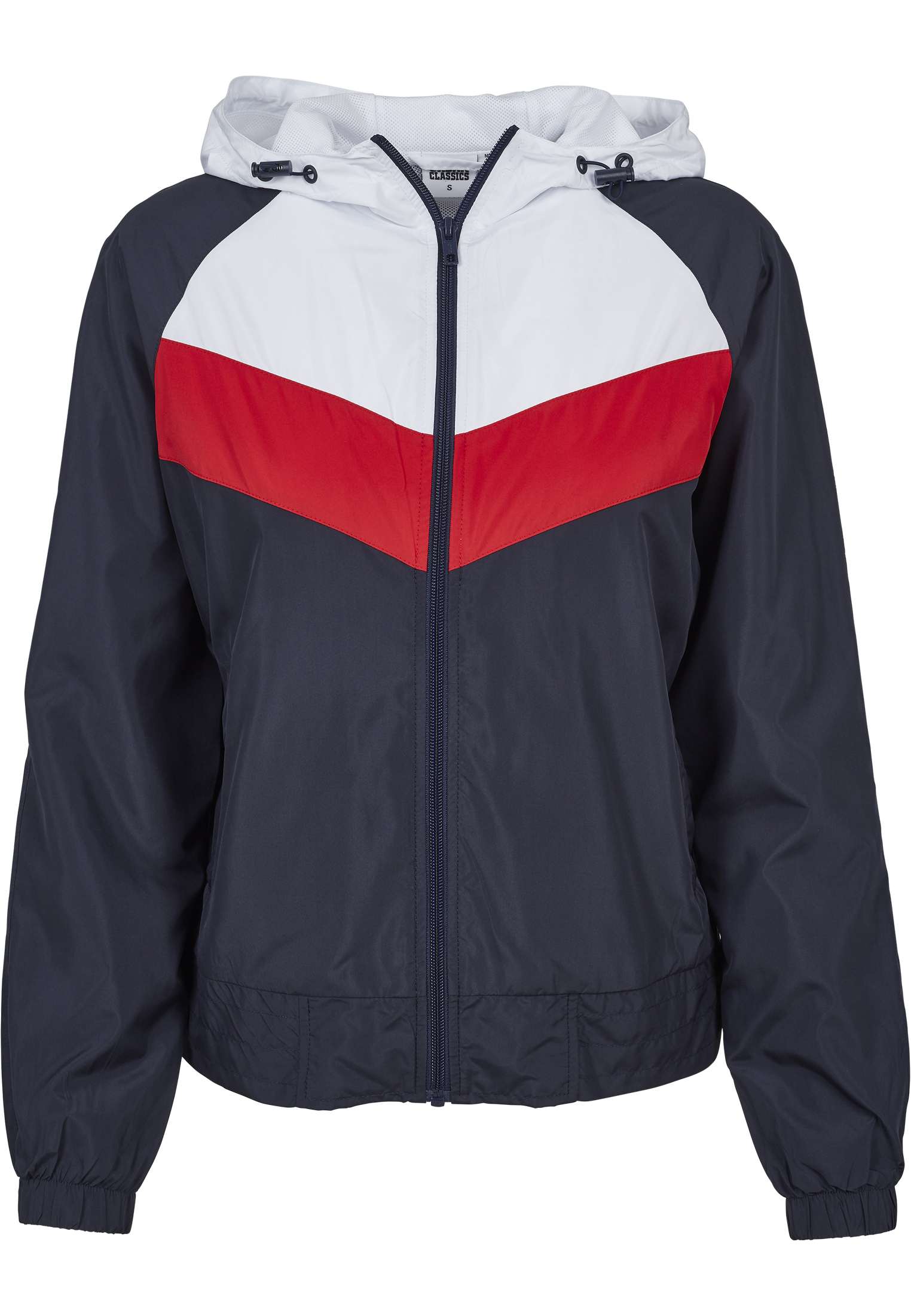 Ladies 3-Tone Windbreaker navy/white/fire red L - variant image 8
