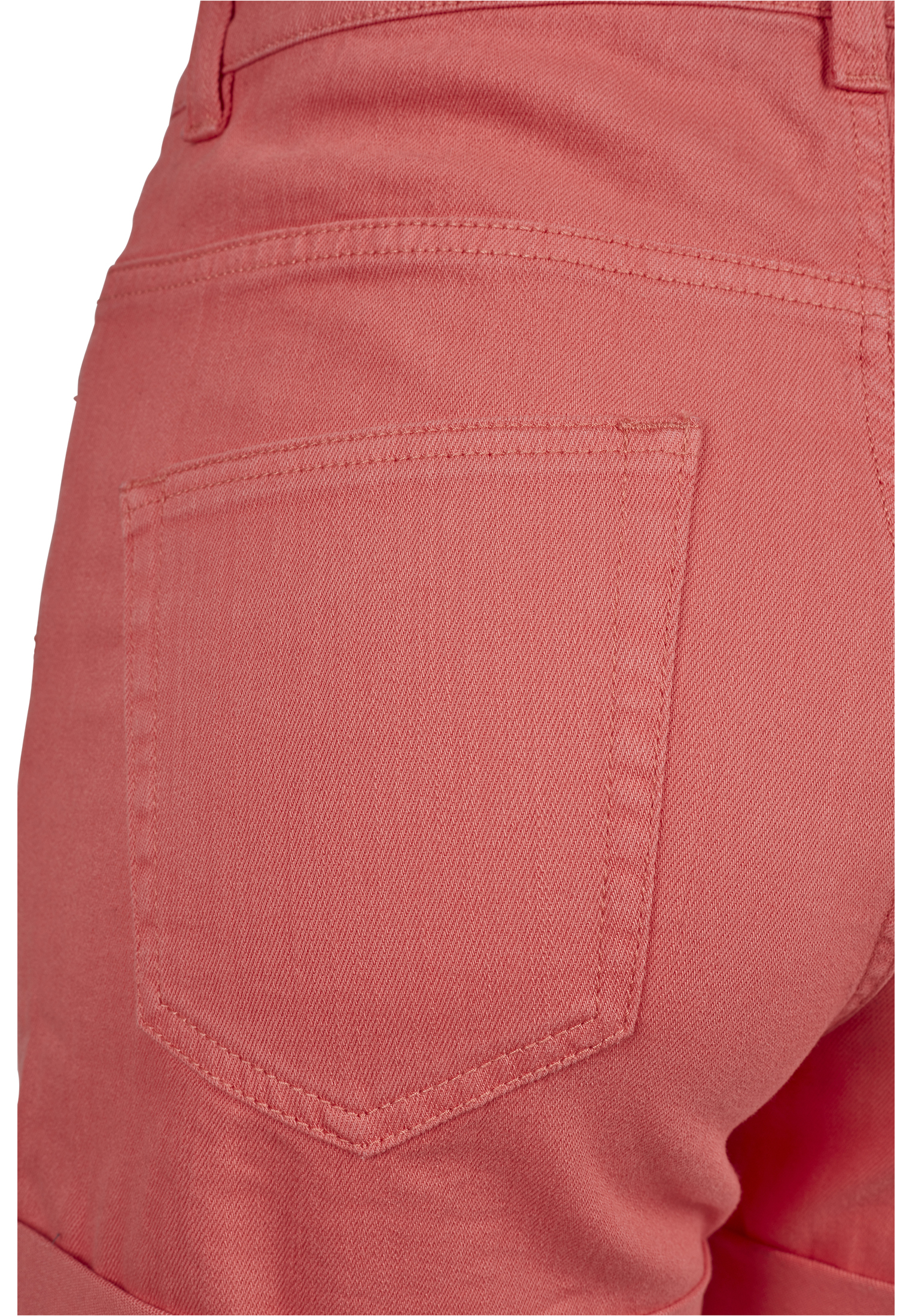 Ladies Highwaist Stretch Twill Shorts coral 26 - variant image 12