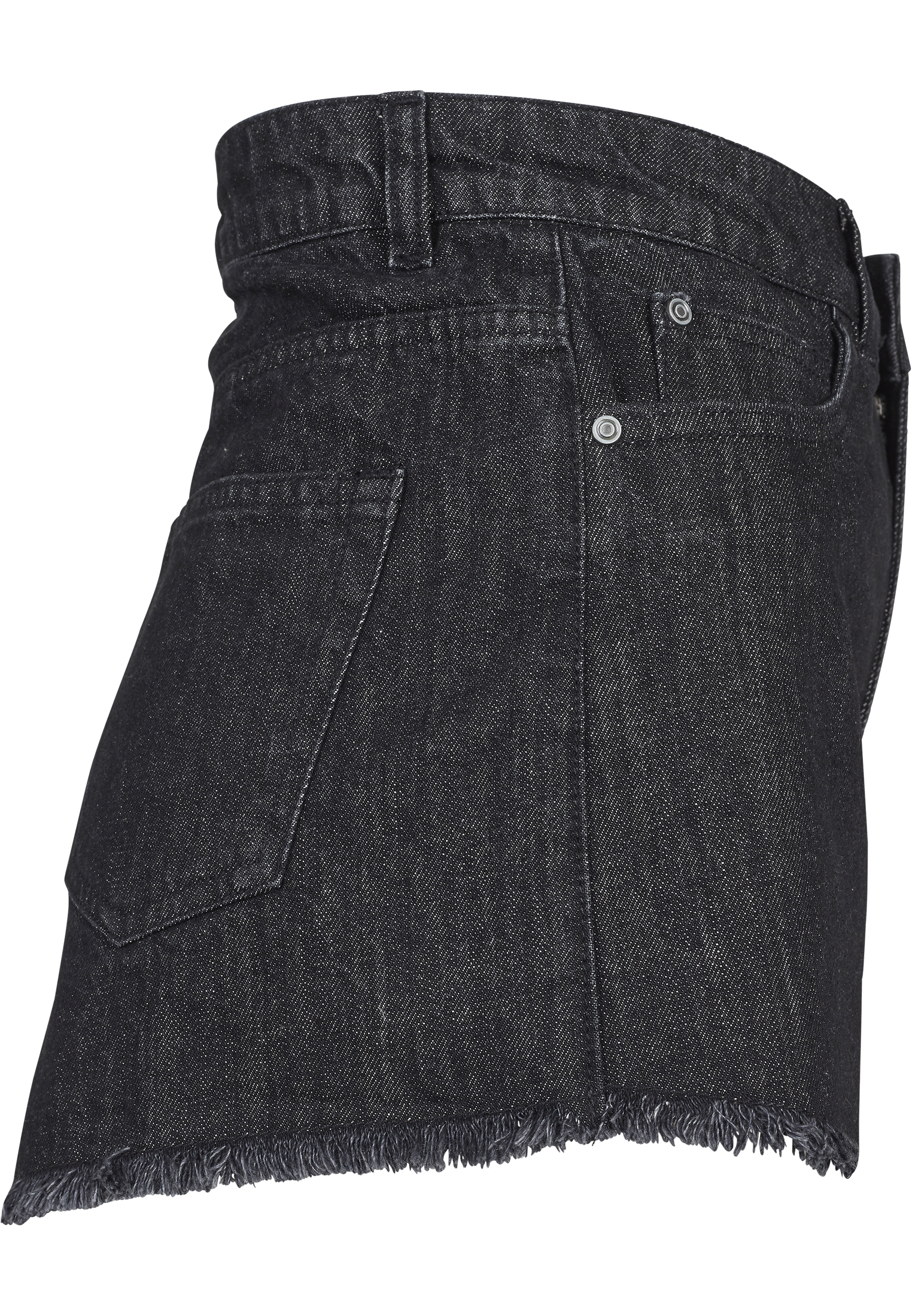 Ladies Denim Hotpants black washed 26 - variant image 9