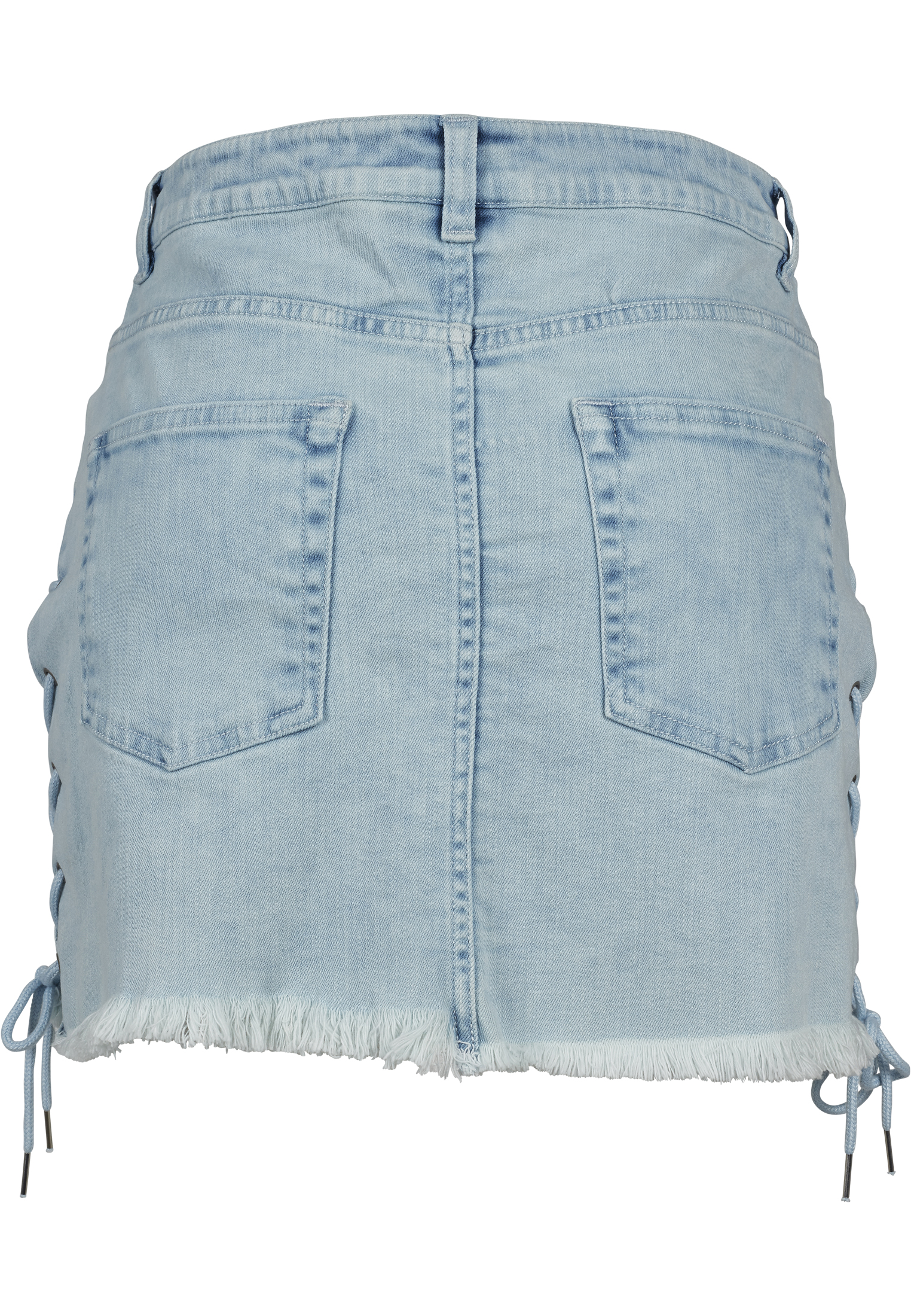 jupe en denim bleu délavé à lacets pour femmes 26
 - variant image 10