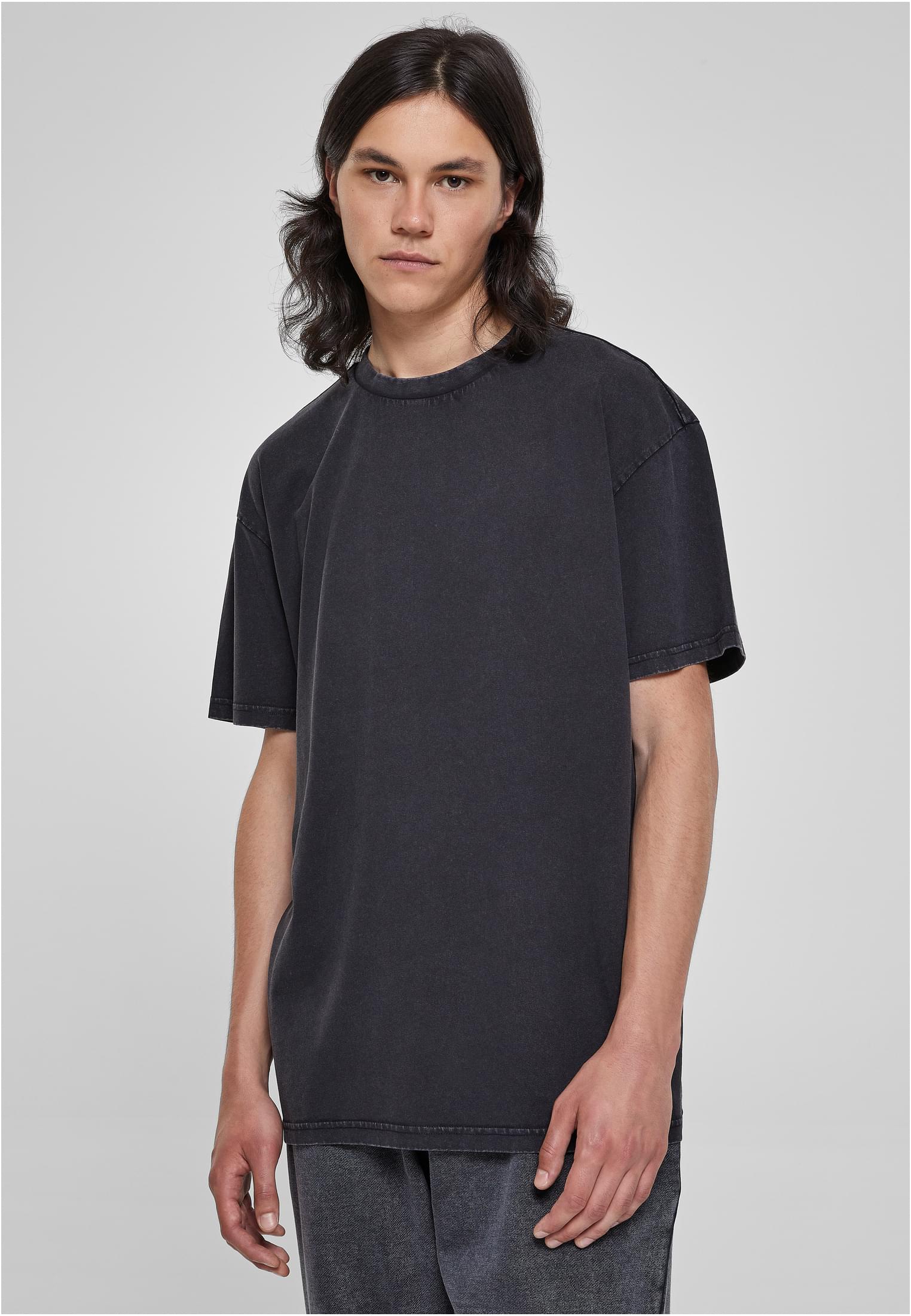 重型超大号酸洗T恤黑色3XL
 - alternate variant 1