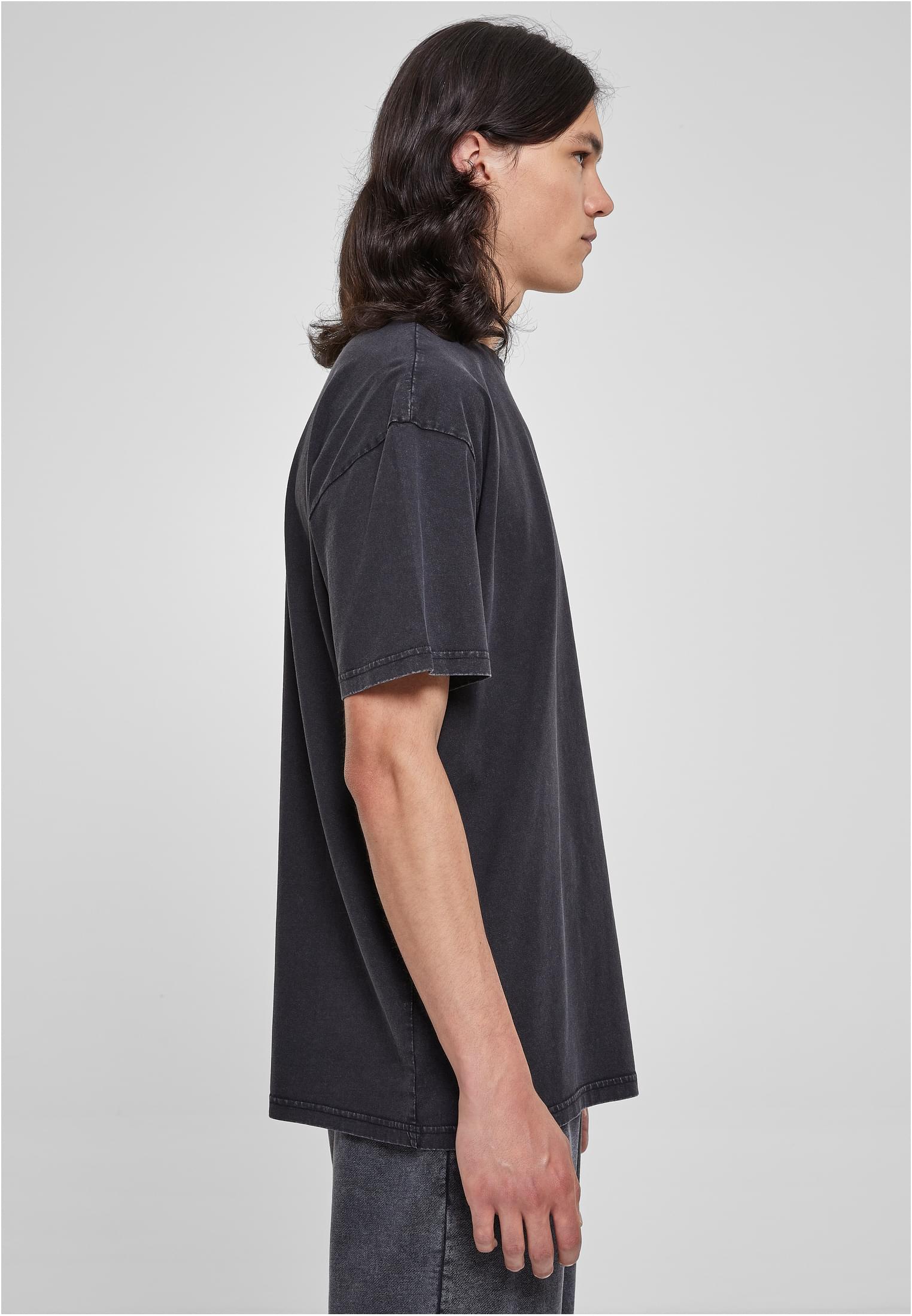 重型超大号酸洗T恤黑色3XL
 - variant image 3