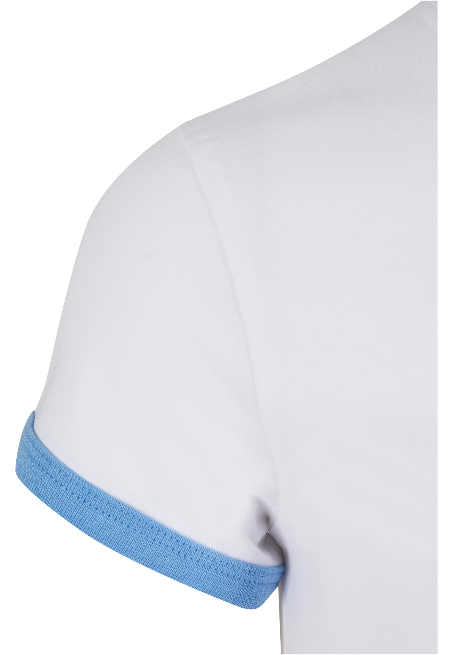 Ladies Stretch Jersey Cropped Tee white/horizonblue 3XL - variant image 8