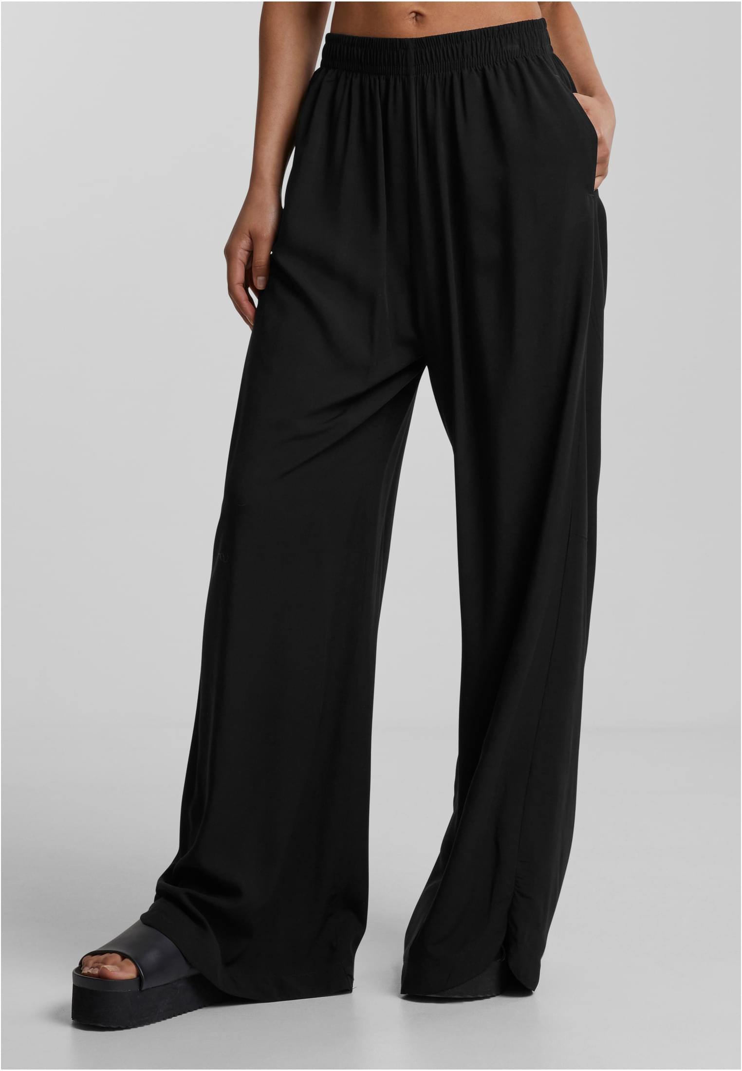 Pantalones de pierna ancha para mujer 3XL negros
 - alternate variant 1