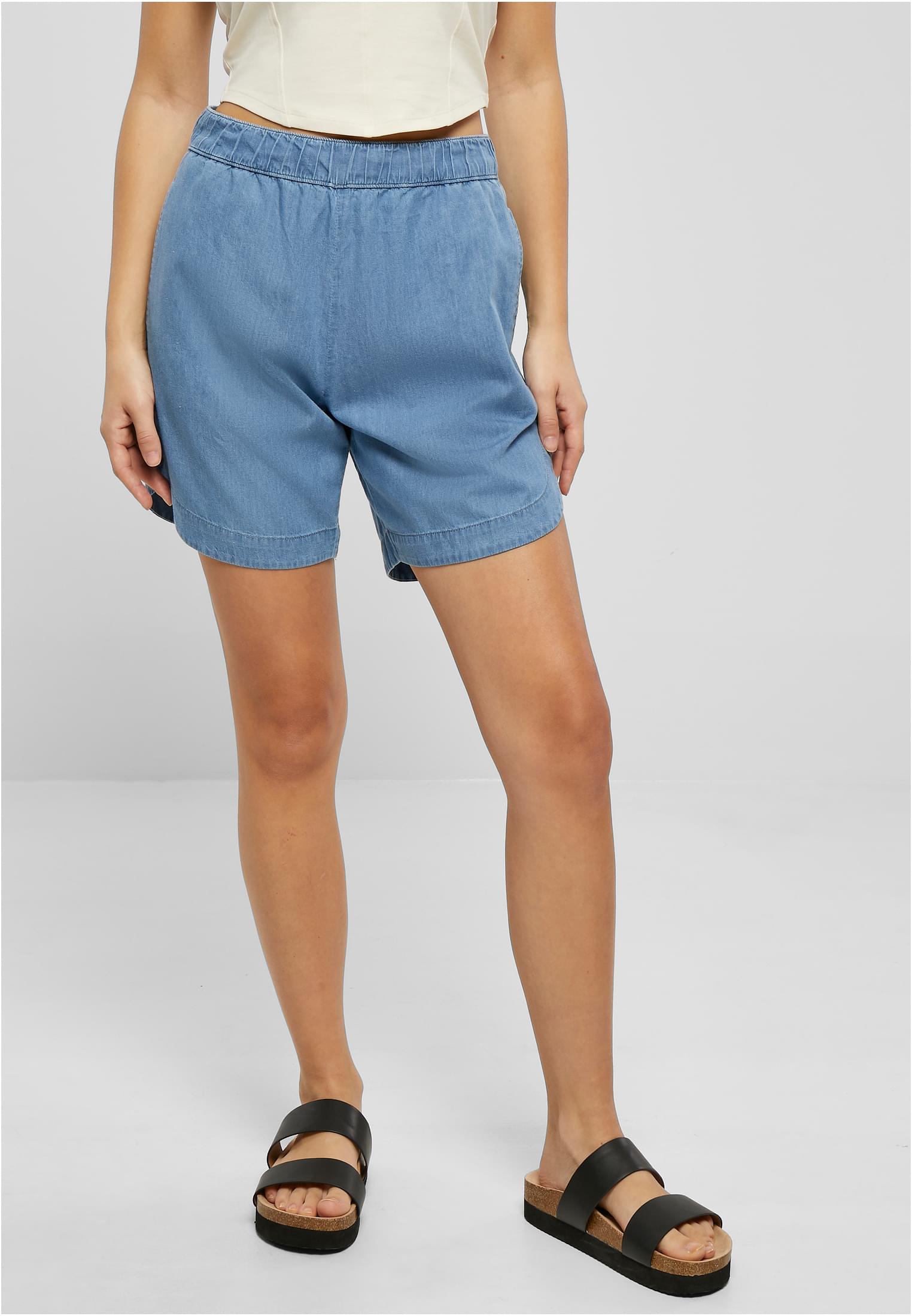 Mujeres pantalones cortos vaqueros azul claro lavado 3XL
 - alternate variant 1