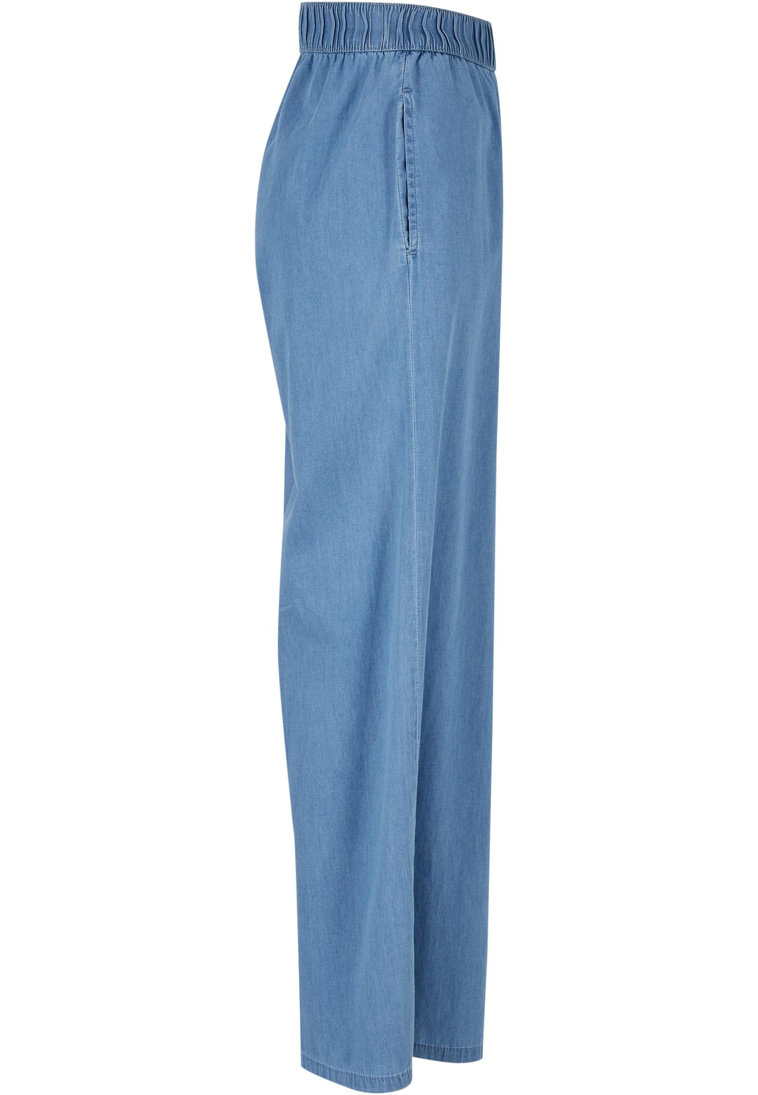 Ladies Light Denim Wide Leg Pants skyblue washed 3XL - variant image 8