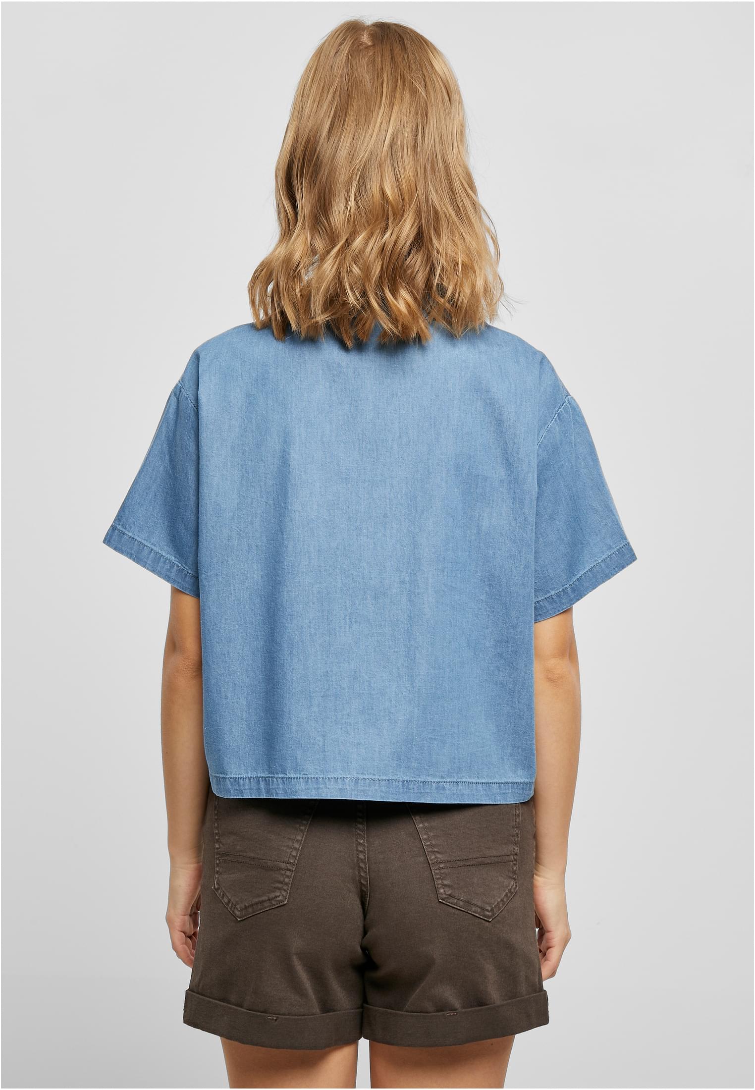 Femmes Chemise de Plage Denim Clair Bleu Lavé 3XL
 - variant image 2