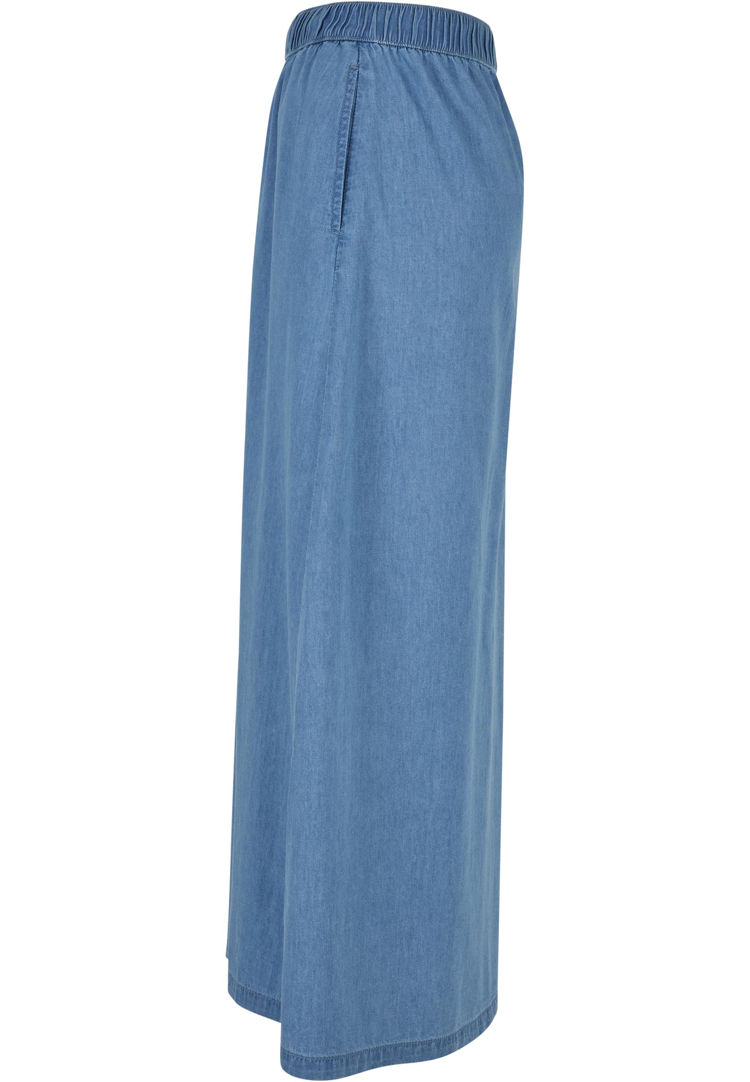 Ladies Long Wide Light Denim Skirt skyblue washed 3XL - variant image 6