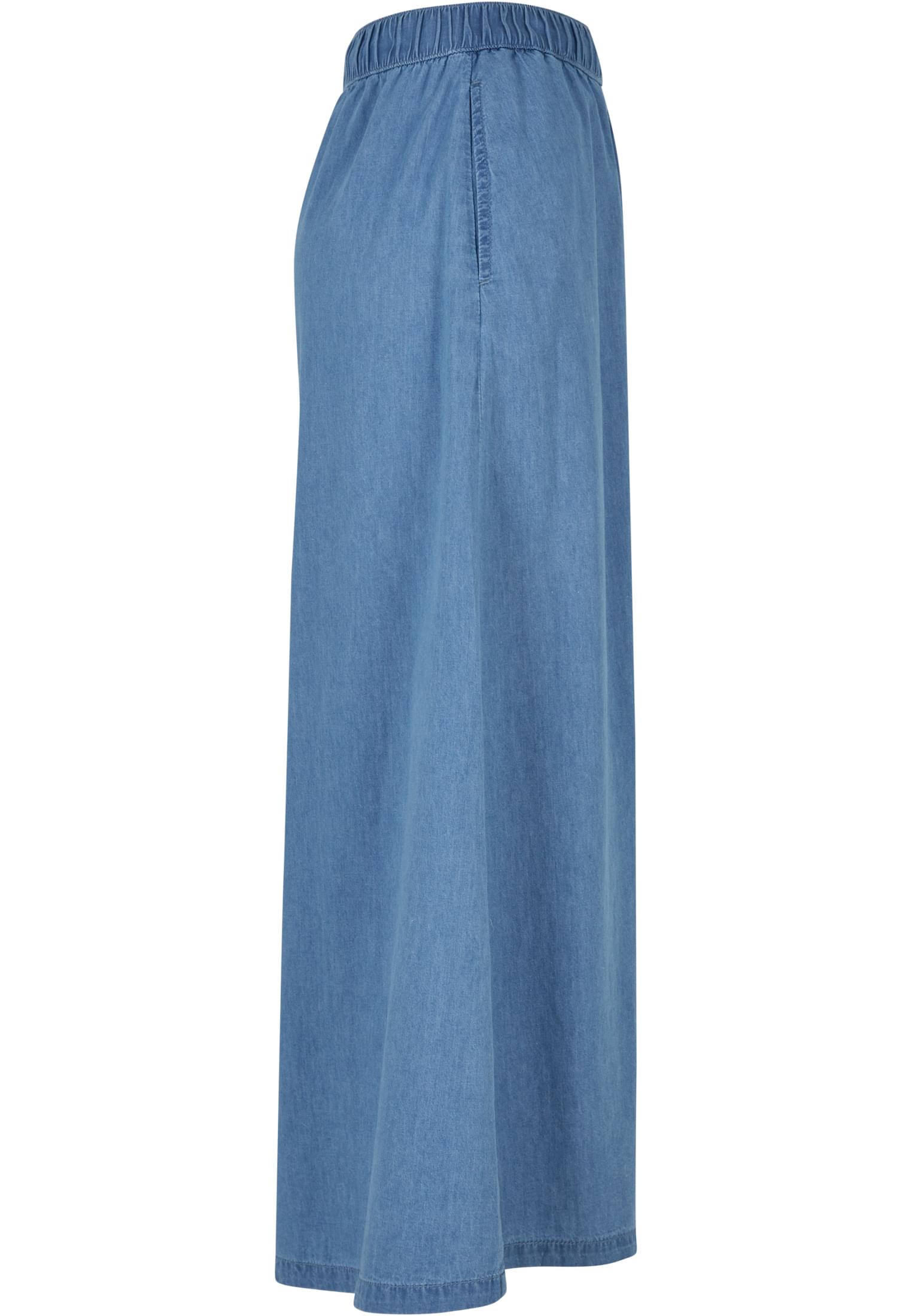 Ladies Long Wide Light Denim Skirt skyblue washed 3XL - variant image 8