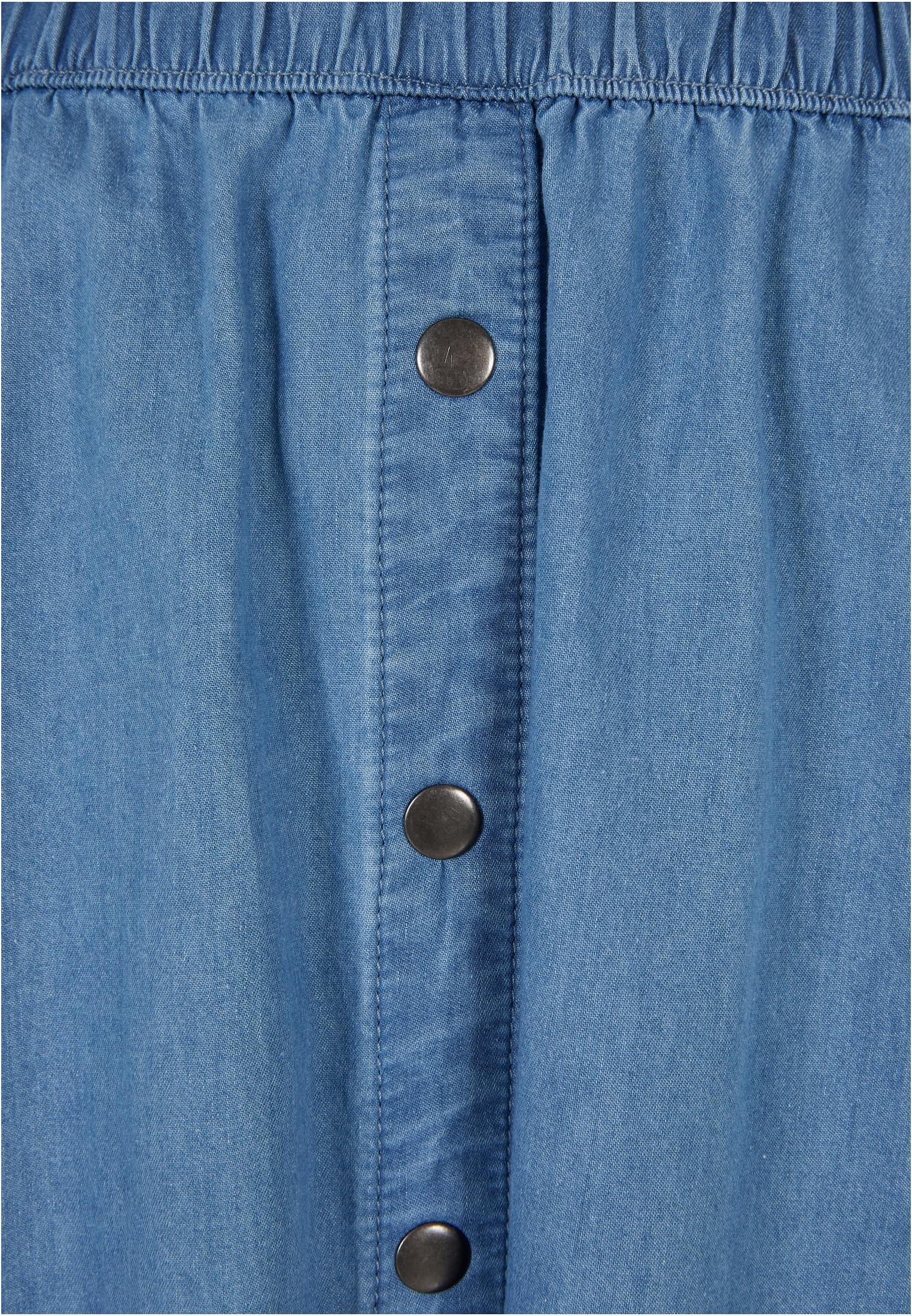 Ladies Long Wide Light Denim Skirt skyblue washed 3XL - variant image 9