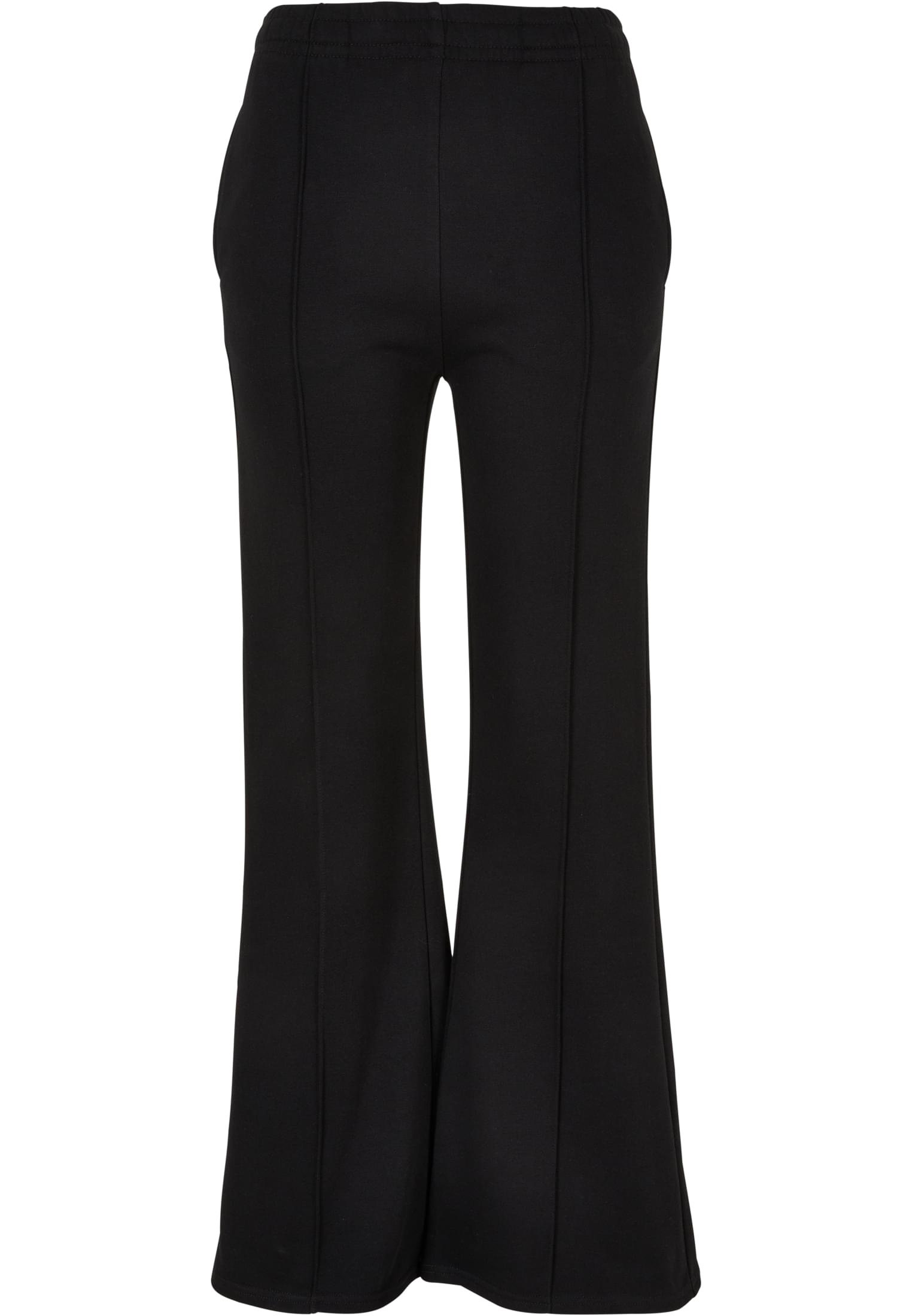 Ladies Flared Pin Tuck Terry Pants black 3XL - variant image 5