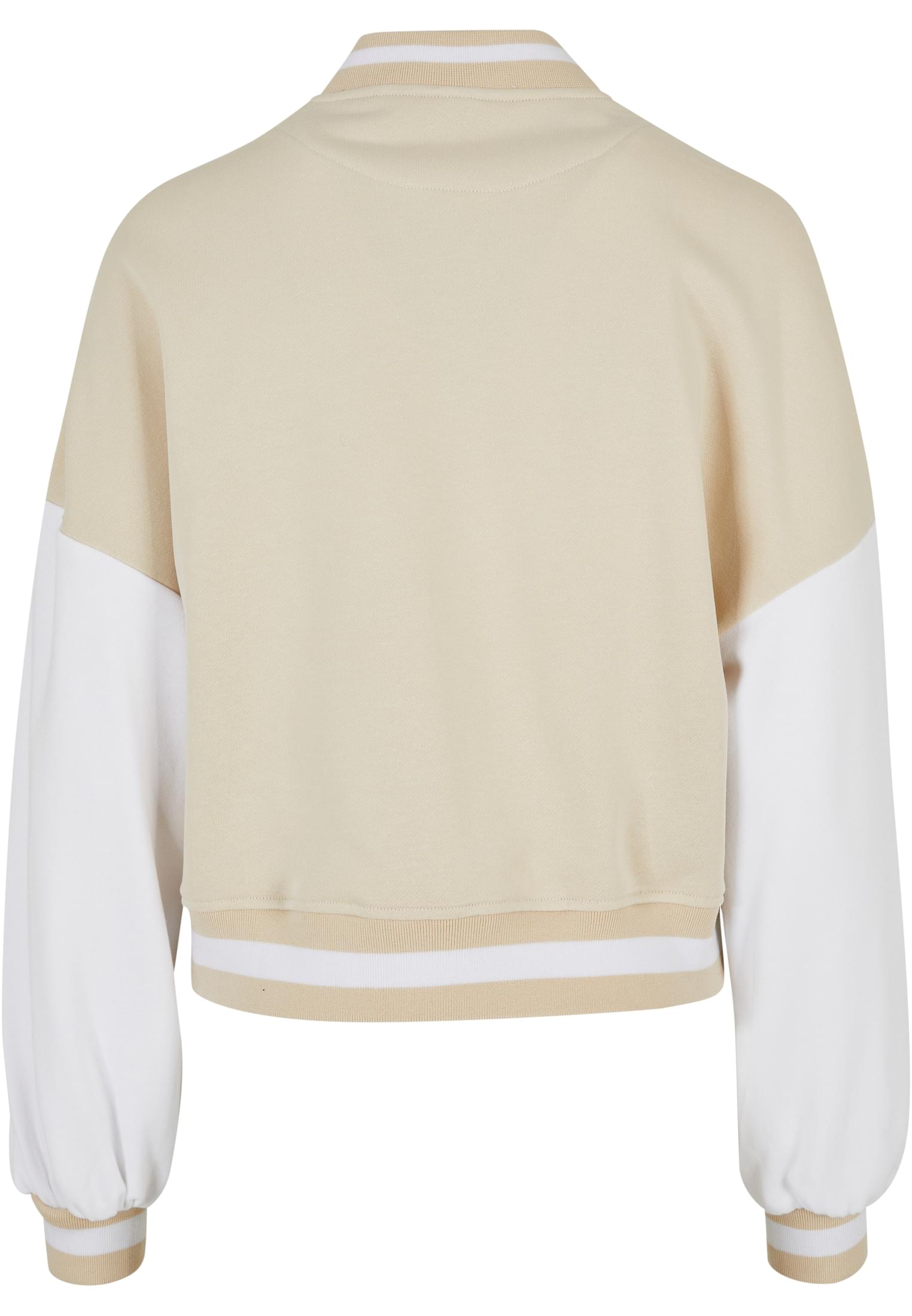 Ladies Oversized 2 Tone College Terry Jacket softseagrass/white 3XL - variant image 6