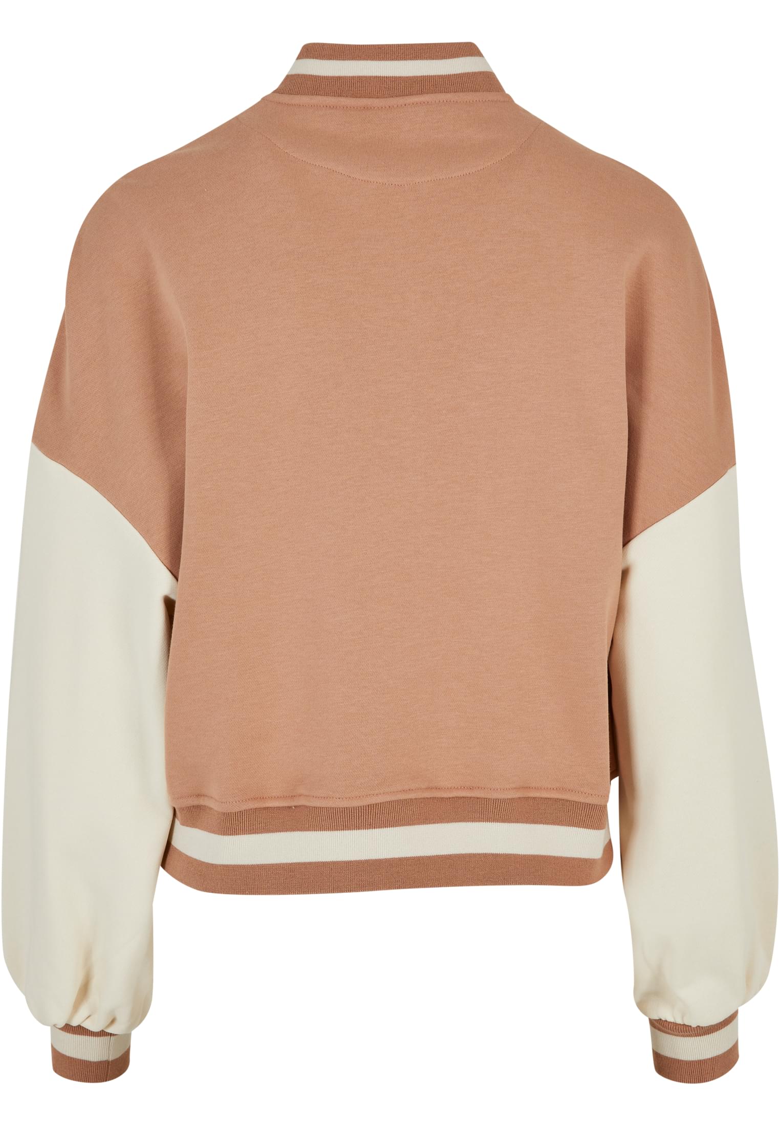 Ladies Oversized 2 Tone College Terry Jacket amber/whitesand 3XL - variant image 6