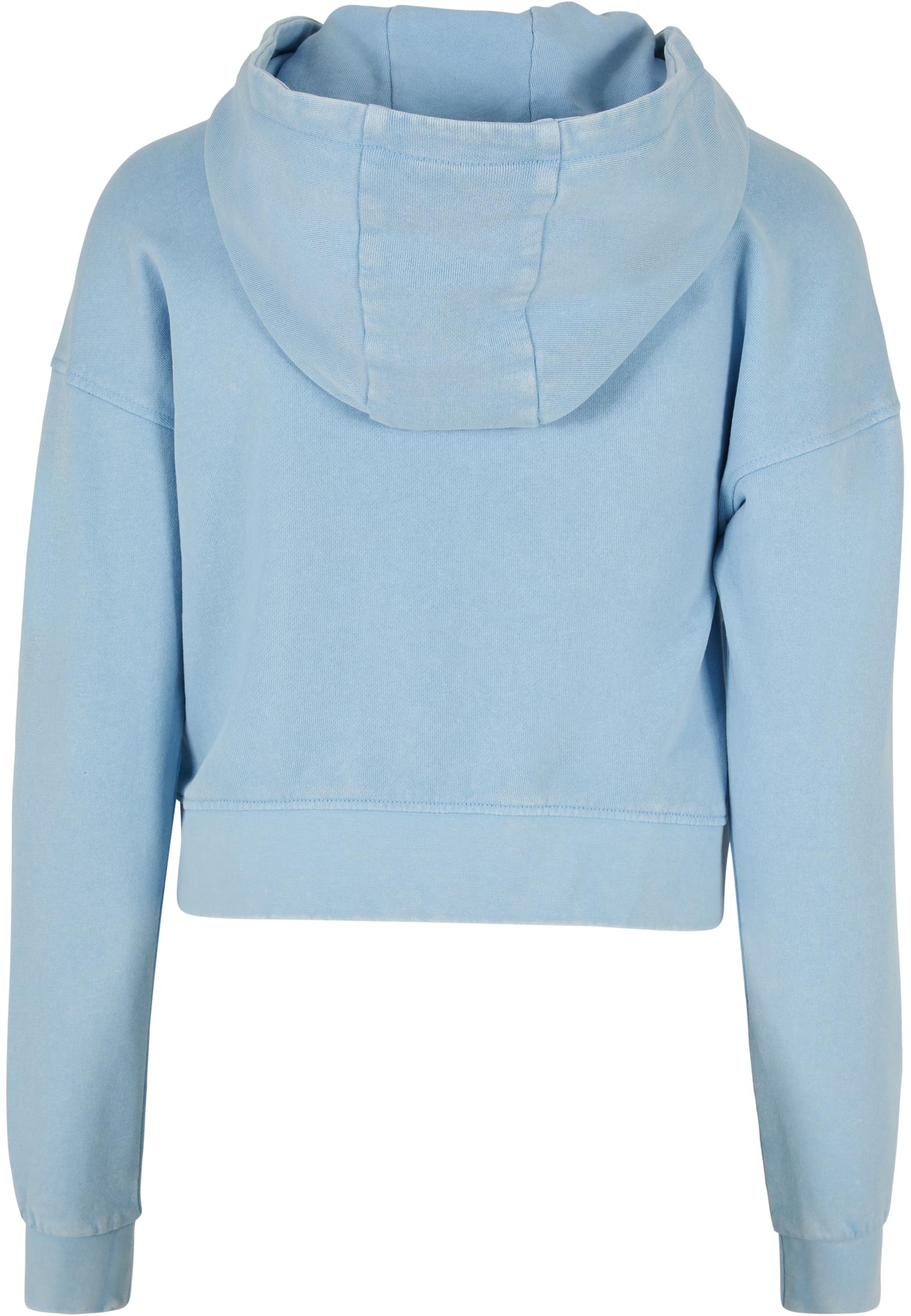 Ladies Short Flower Embroidery Terry Hoody balticblue 3XL - variant image 6
