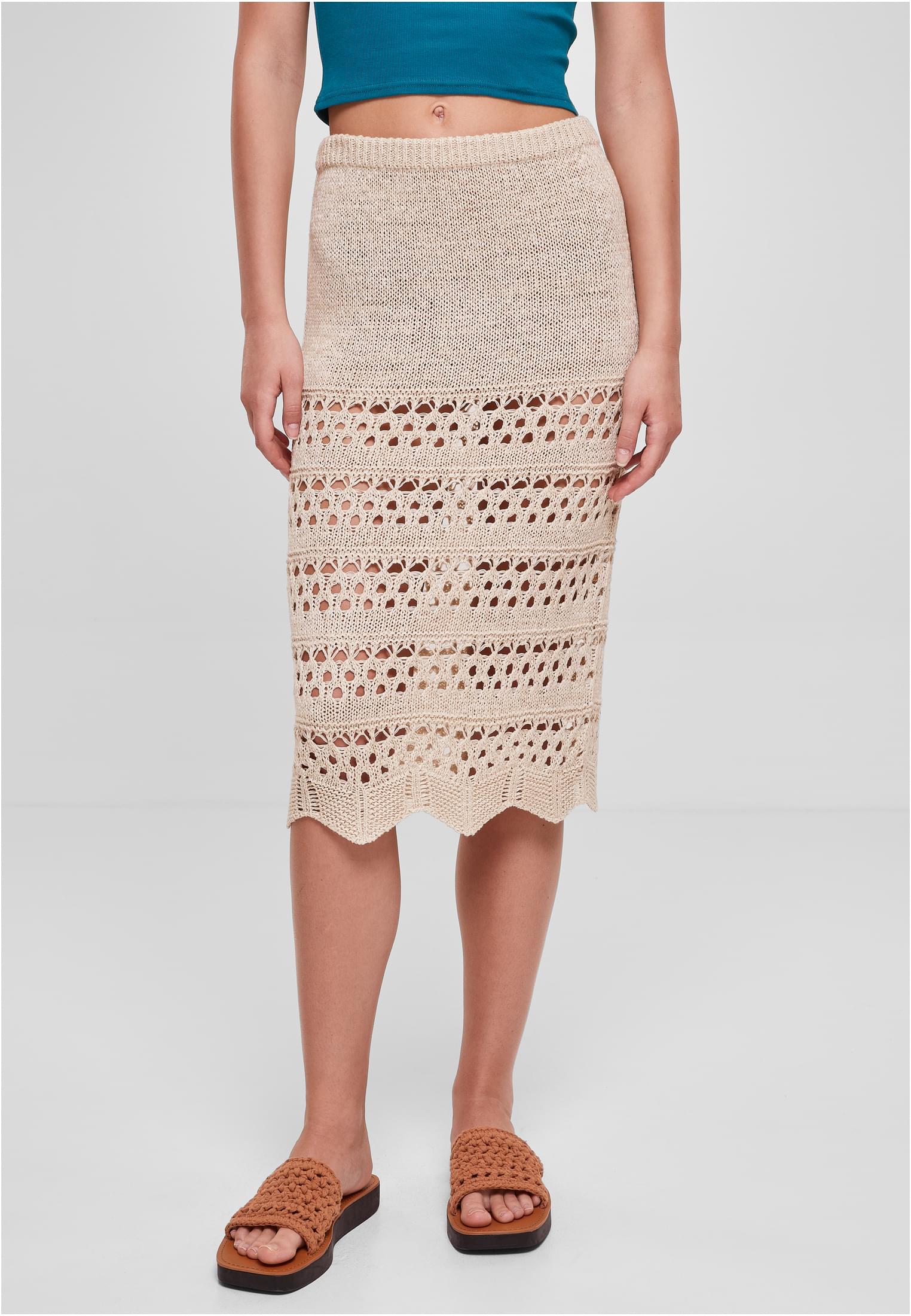 Ladies 3/4 Crochet Knit Skirt softseagrass 3XL - alternate variant 2