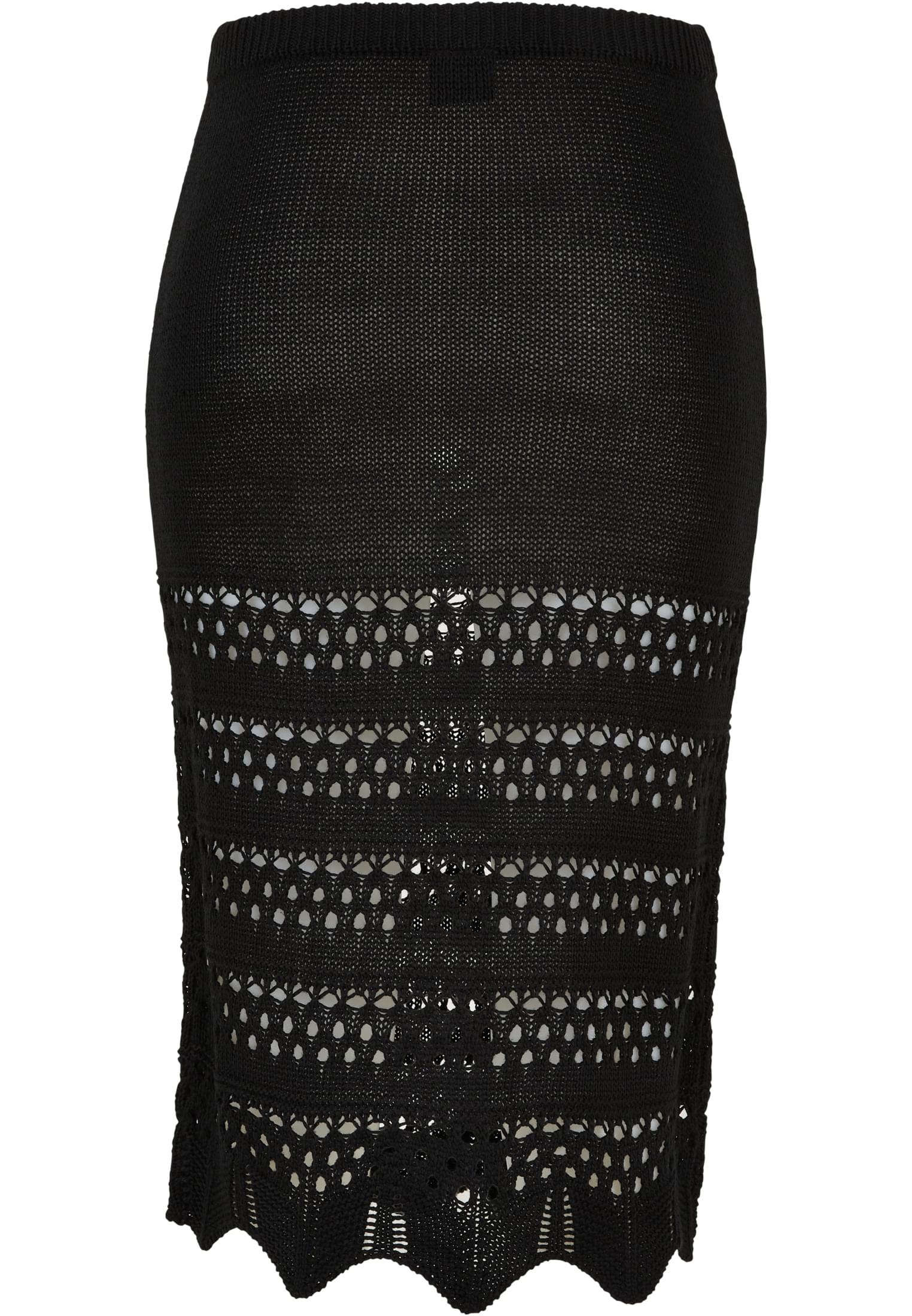 Ladies 3/4 Crochet Knit Skirt black 3XL - variant image 7