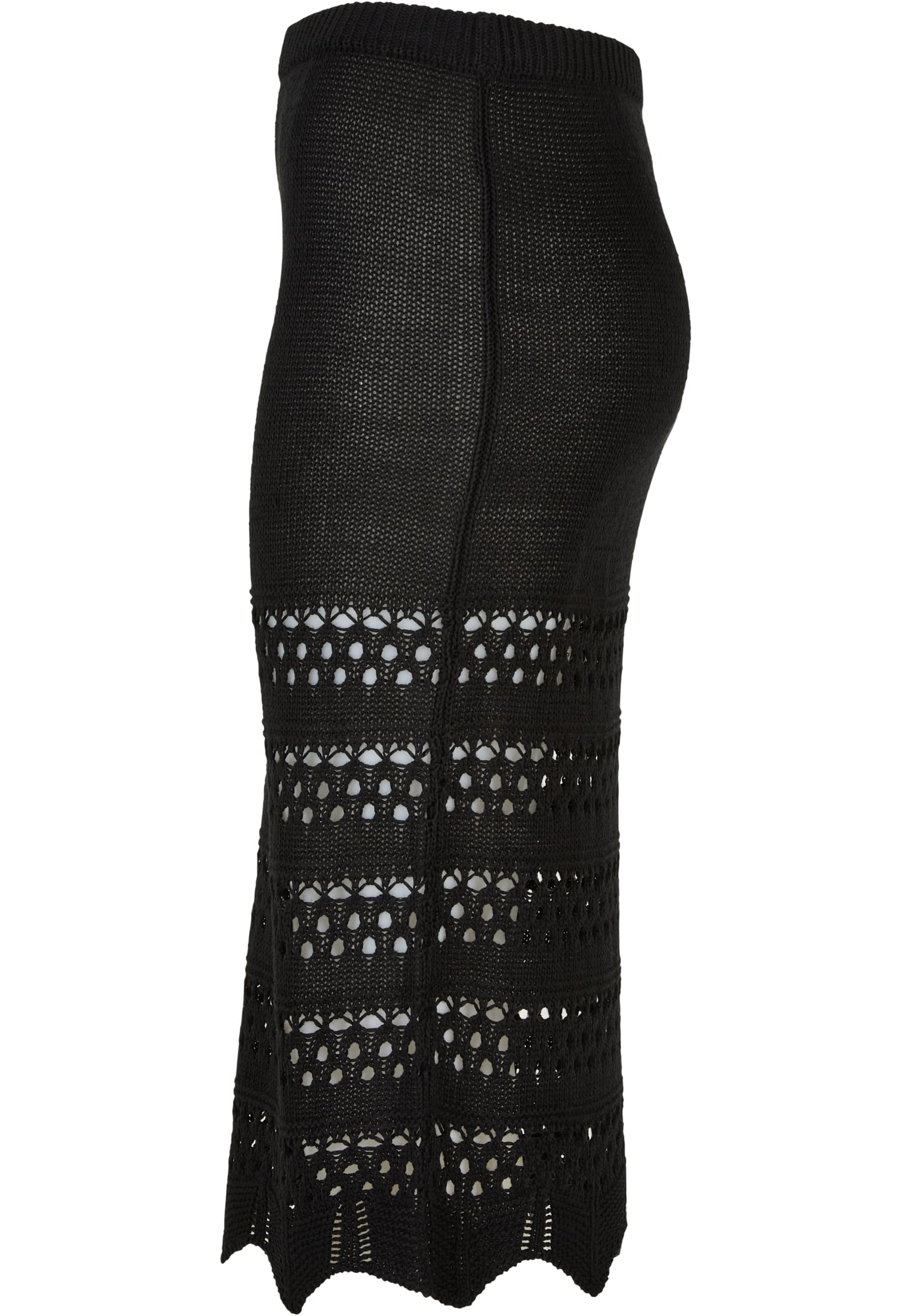 Ladies 3/4 Crochet Knit Skirt black 3XL - variant image 6