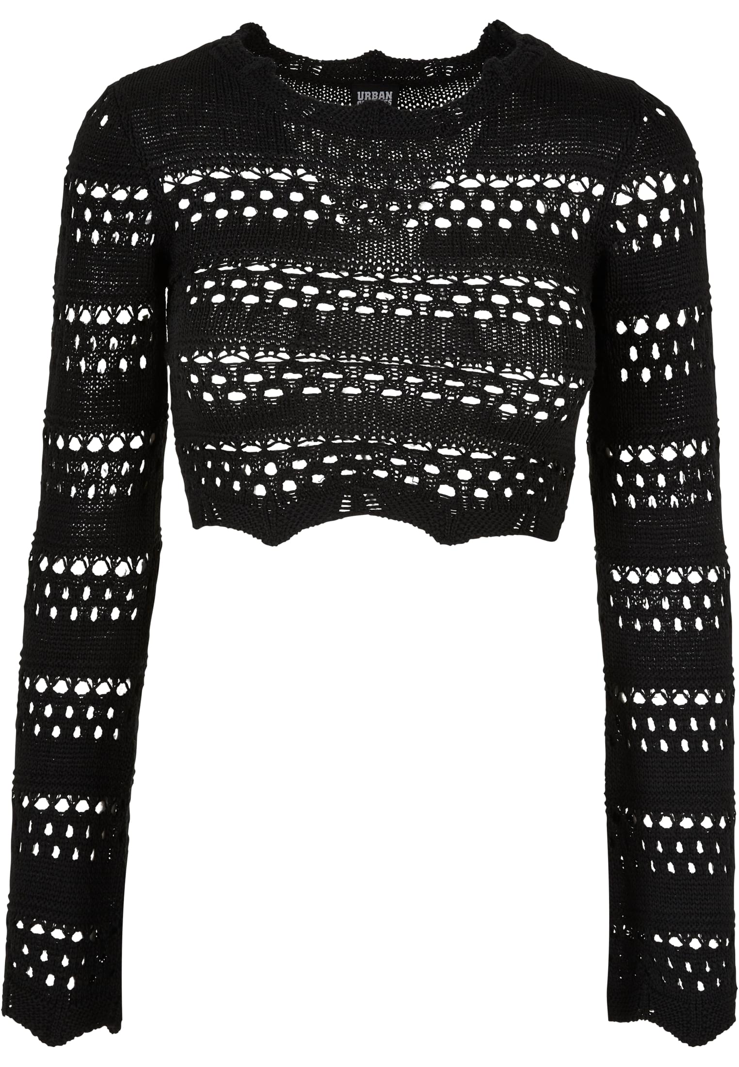 Femmes Pull Crochet Tricoté Court Noir 3XL
 - variant image 5