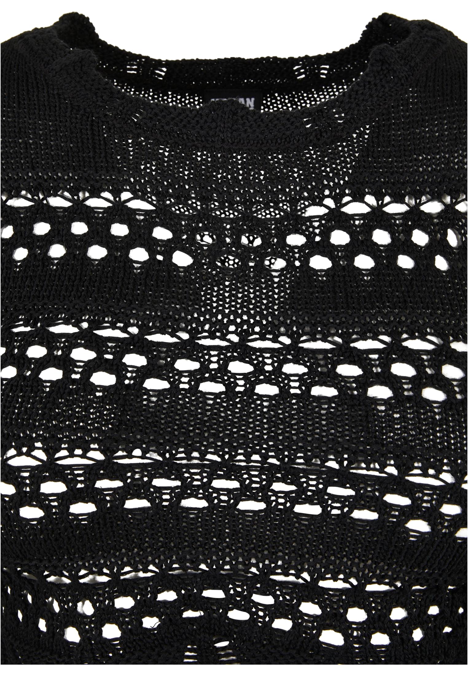 Femmes Pull Crochet Tricoté Court Noir 3XL
 - variant image 7
