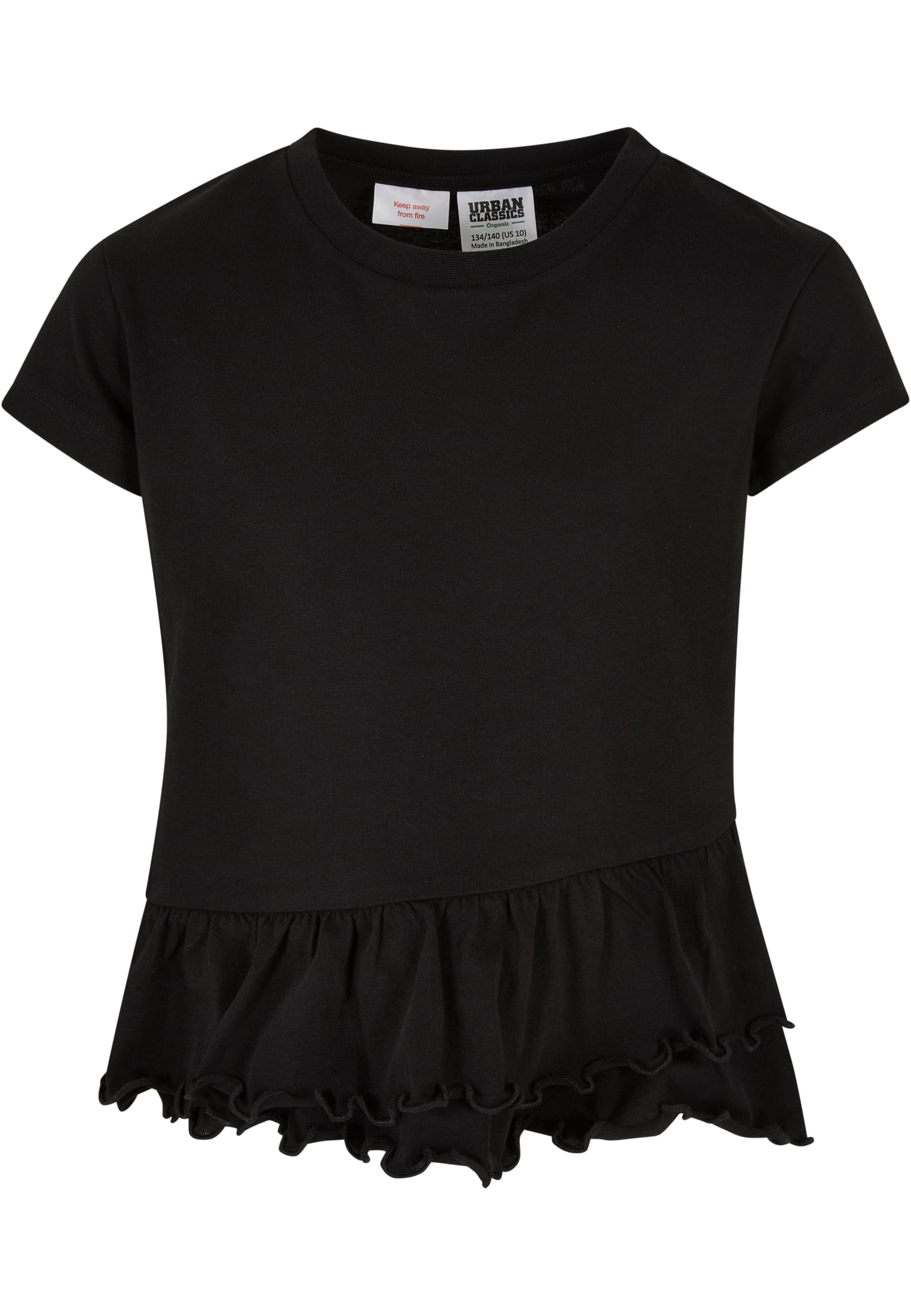 Girls Organic Volant Tee black 110/116 - variant image 4
