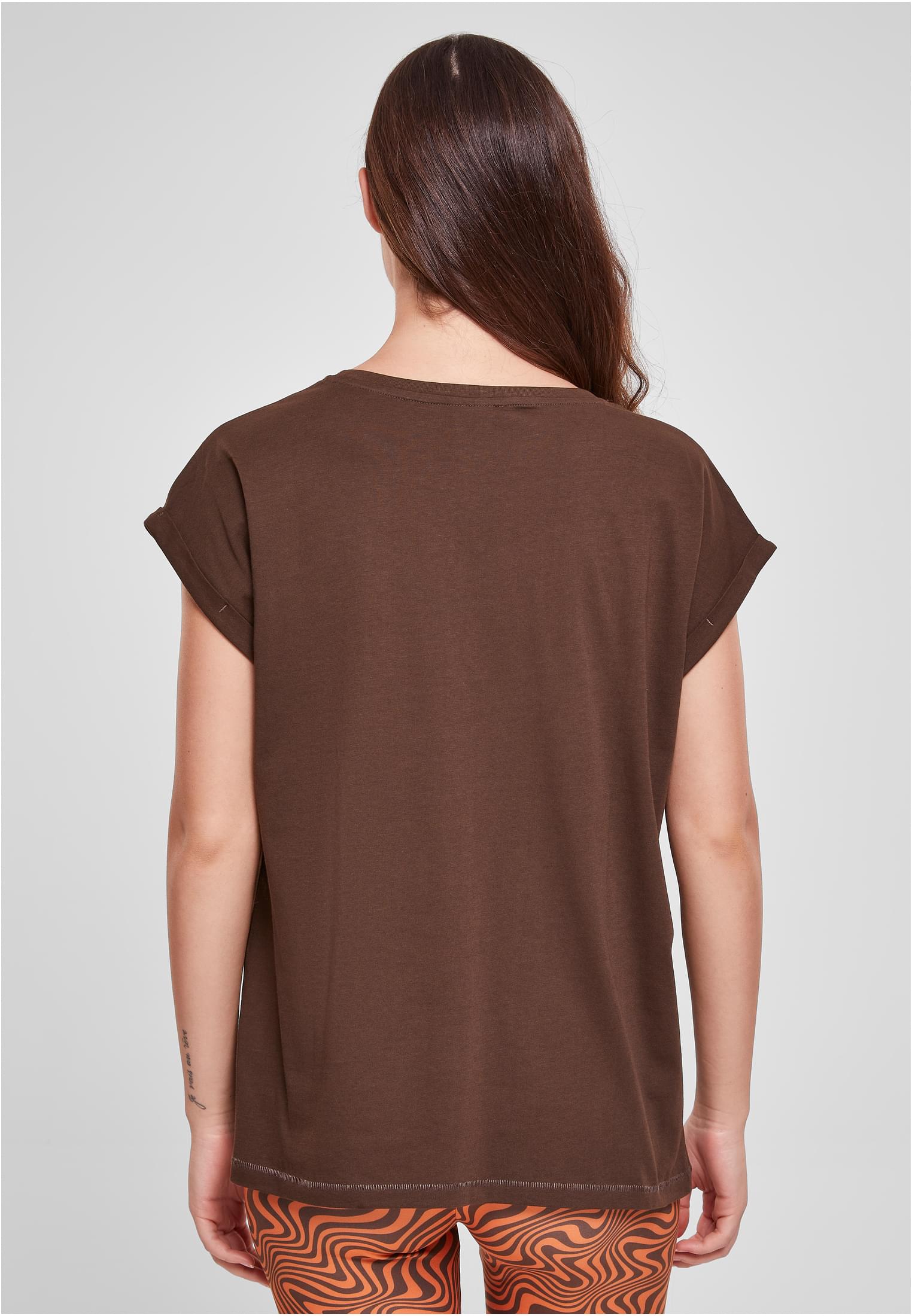 Ladies Extended Shoulder Tee marrón 3XL
 - variant image 2