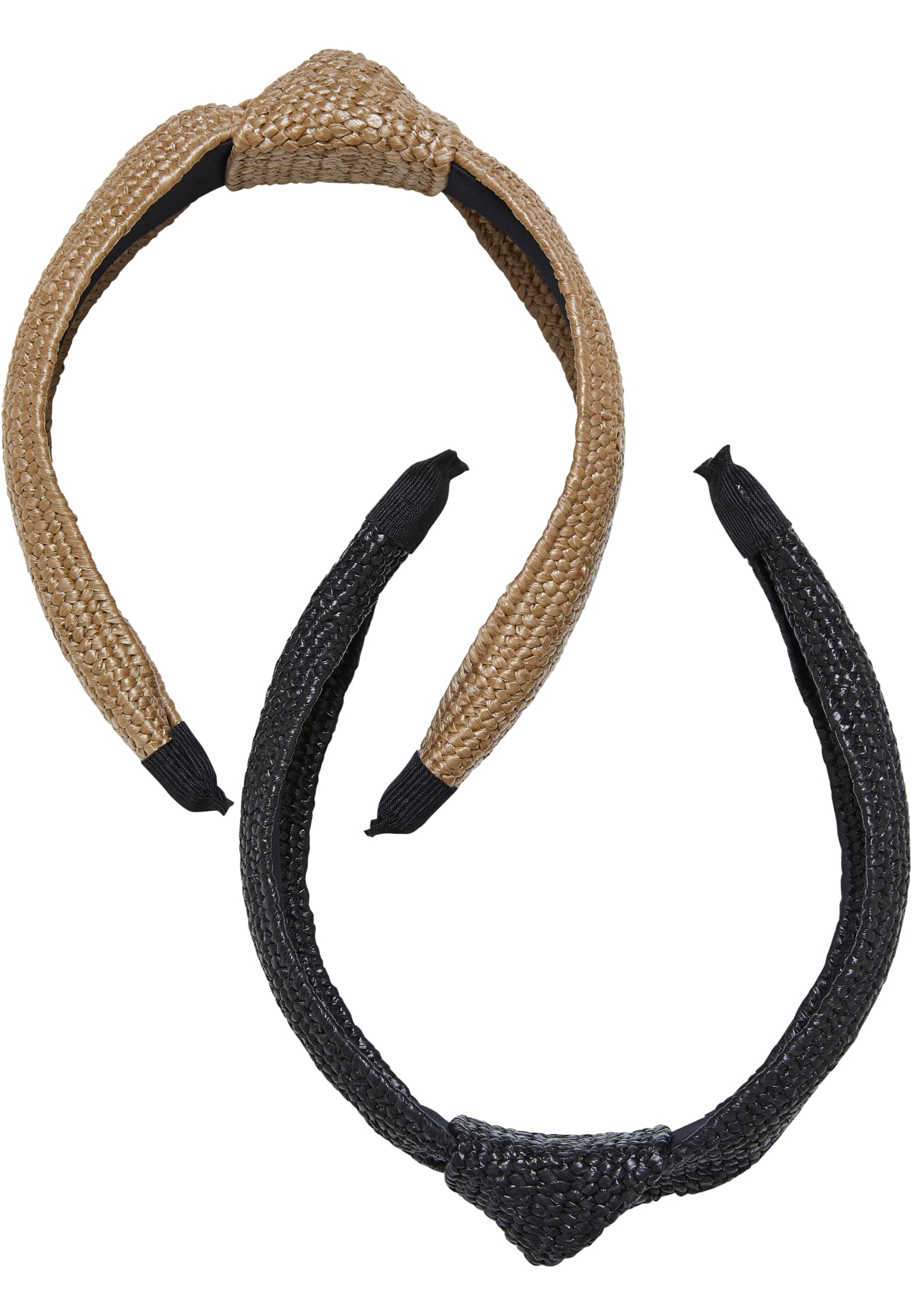Braid Bast Headband 2-Pack black/beige one size - alternate variant 1