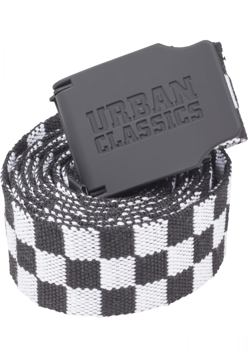 UC Canvas Belt Checkerboard 150cm black/white one size - alternate variant 2
