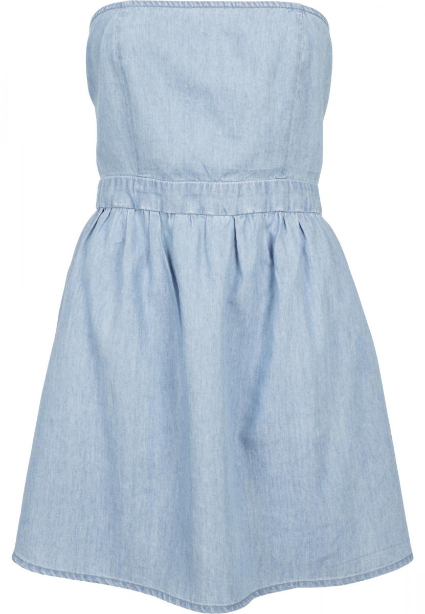 Ladies Denim Bandeau Dress bluewash L - variant image 9