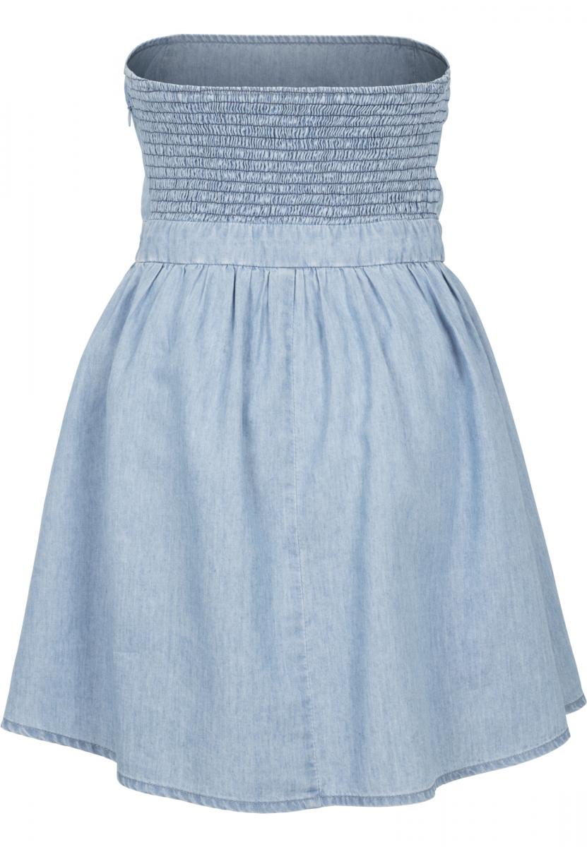 Ladies Denim Bandeau Dress bluewash L - variant image 10
