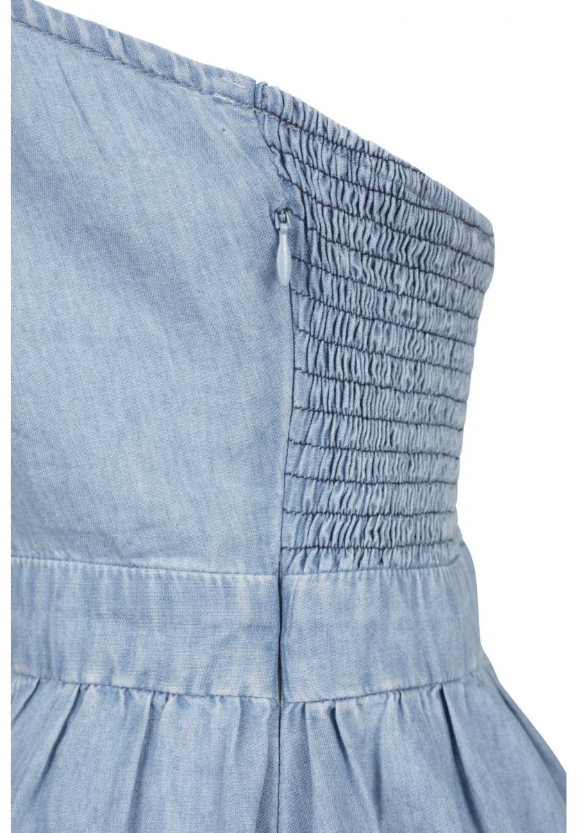 Ladies Denim Bandeau Dress bluewash L - variant image 11