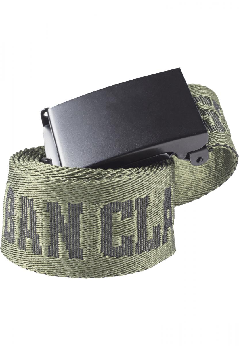 Jaquard Logo Belt blk/darkolive/blk 120cm - variant image 2